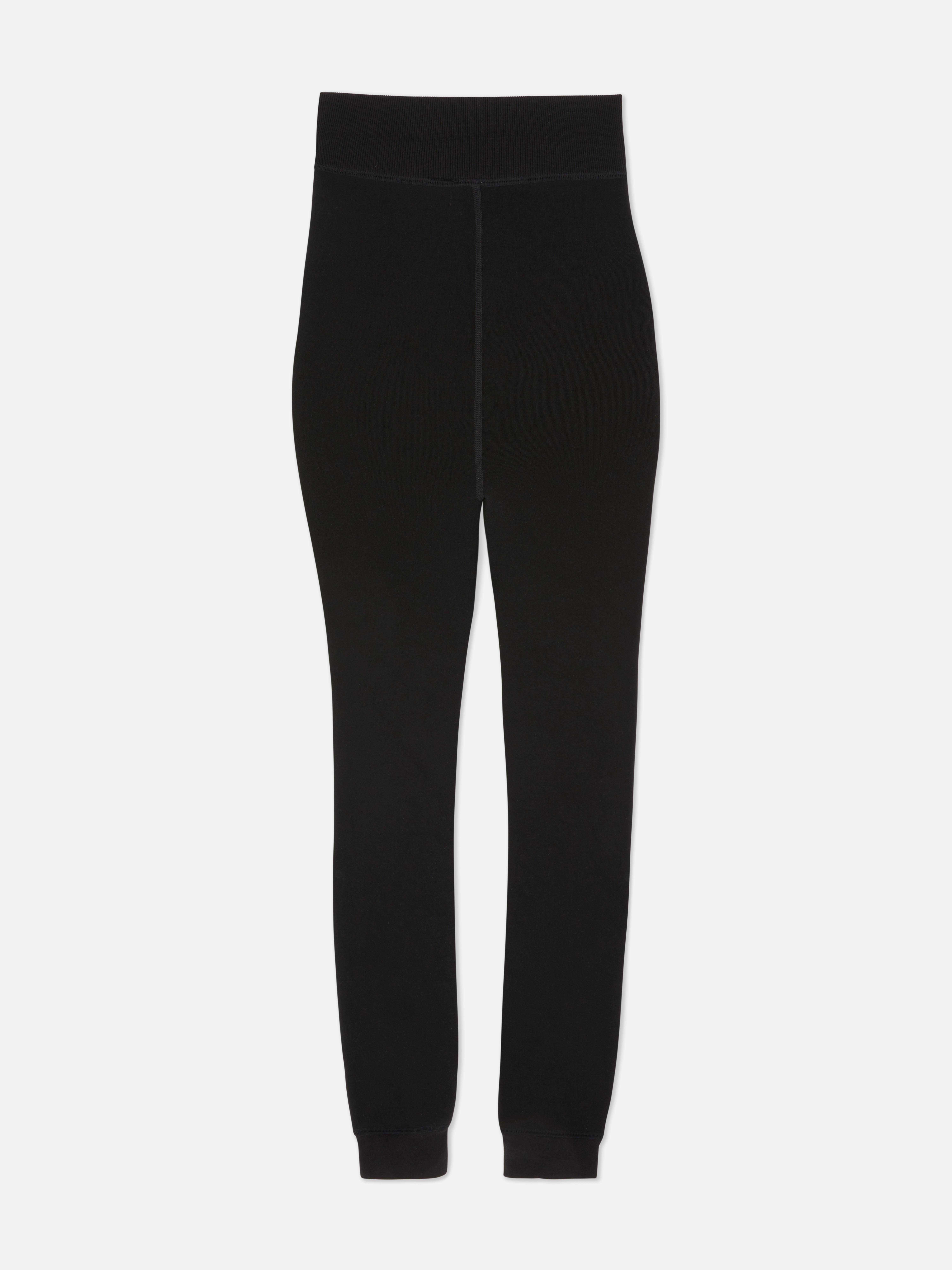 Women's Black 1pk Velvet Plush Leggings