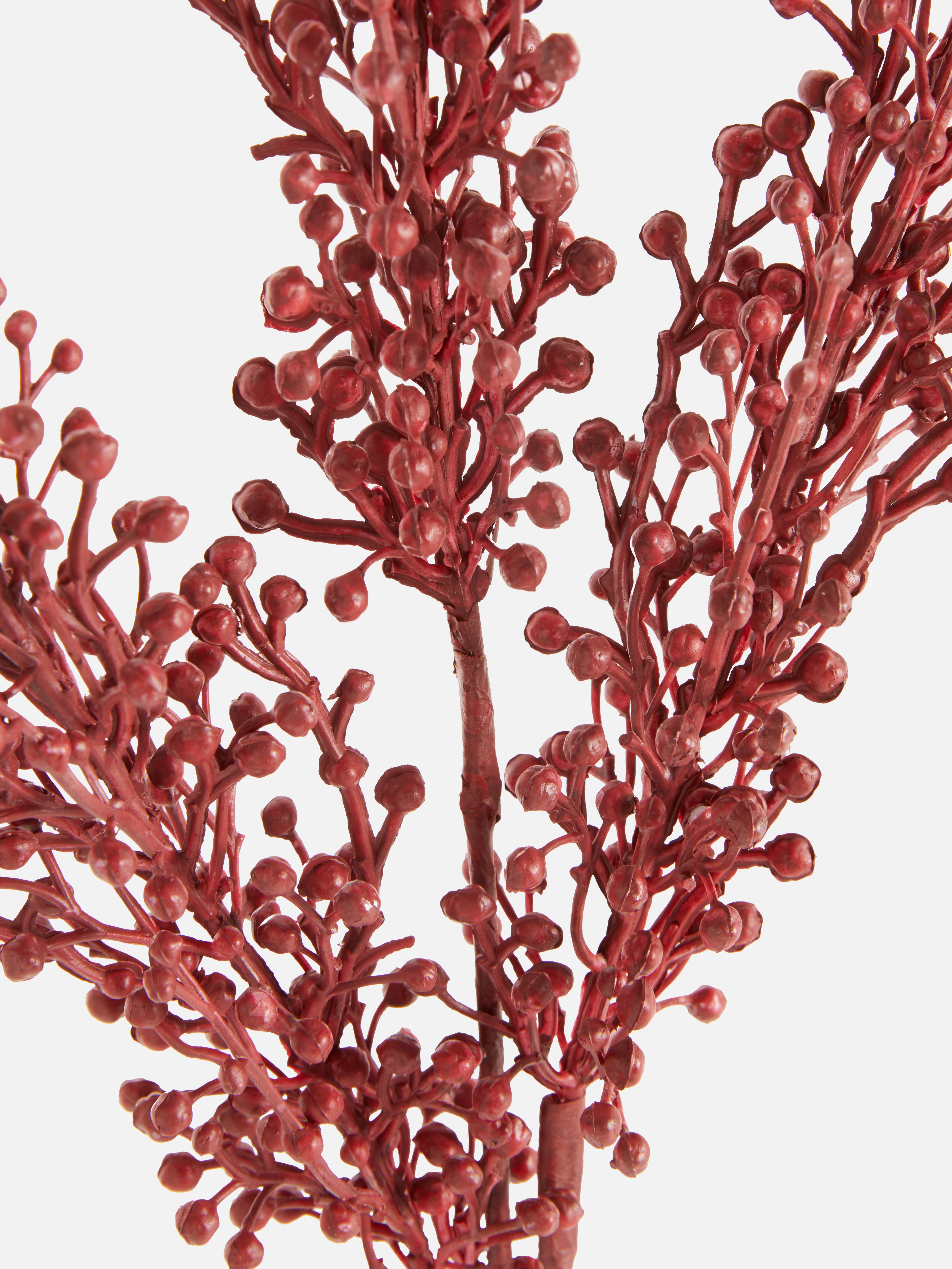 Single Stem Faux Berry Ornament