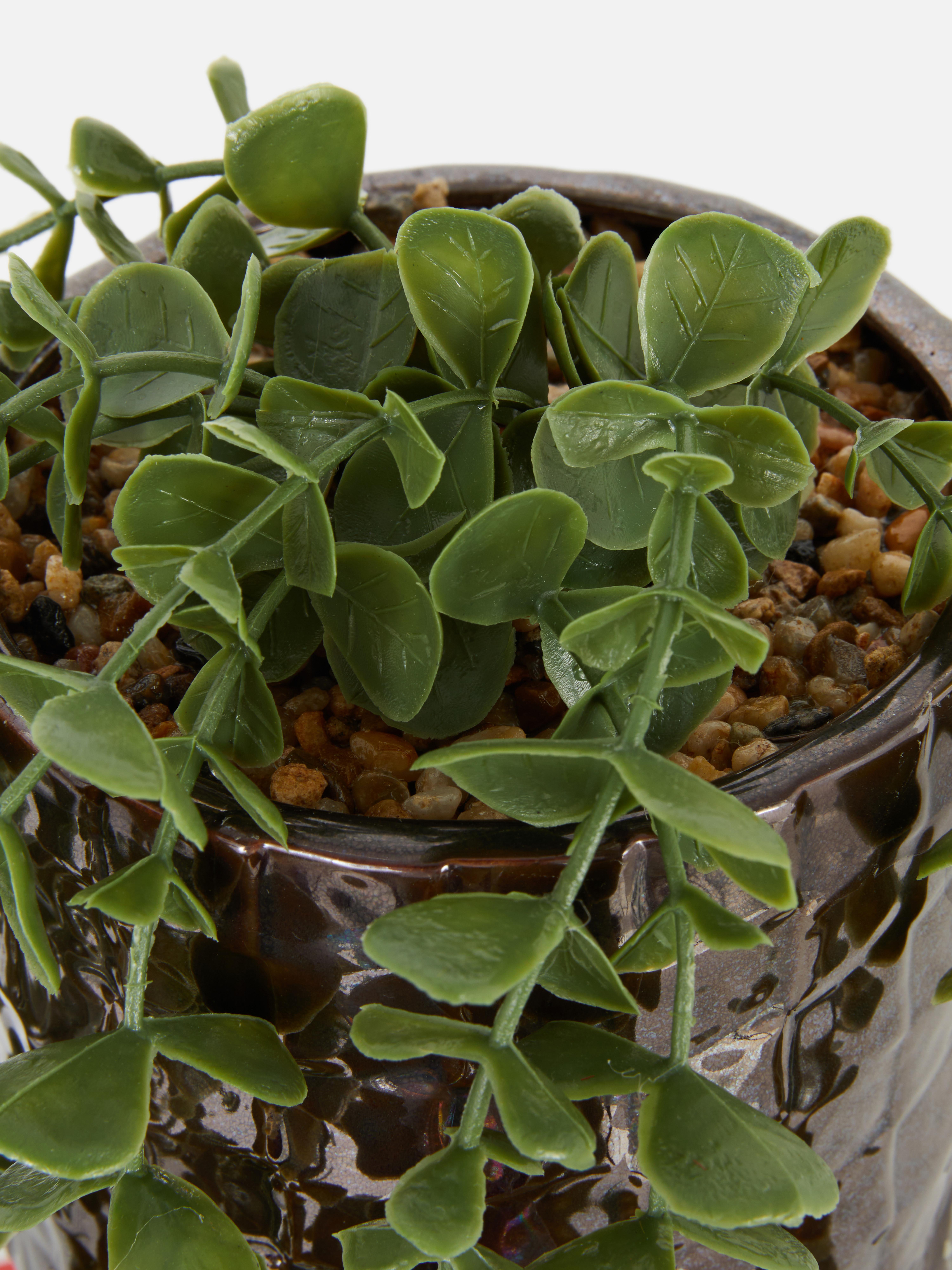 Trailing Faux Plant In Textured Pot