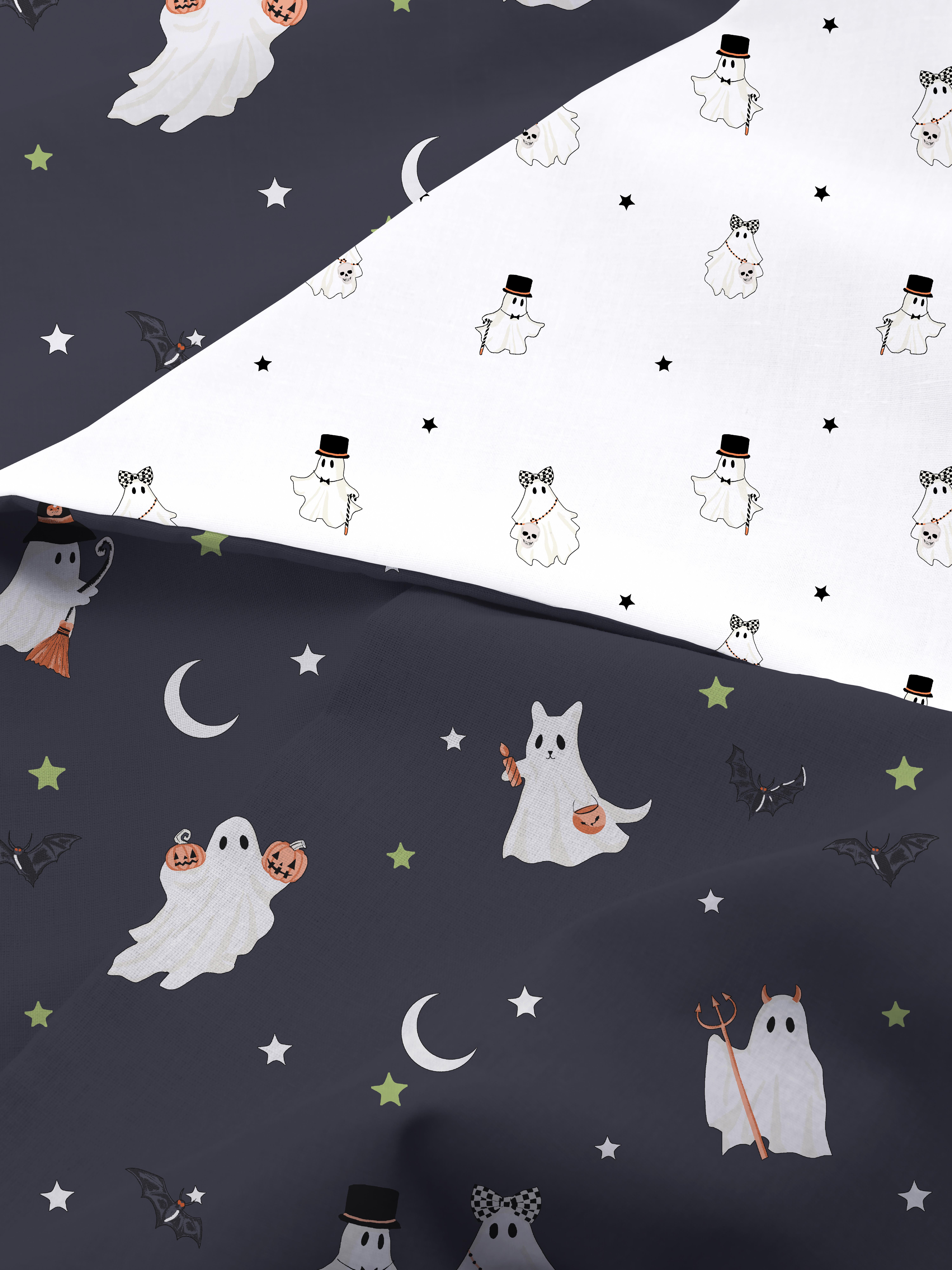 Halloween Ghost King Bedding Set