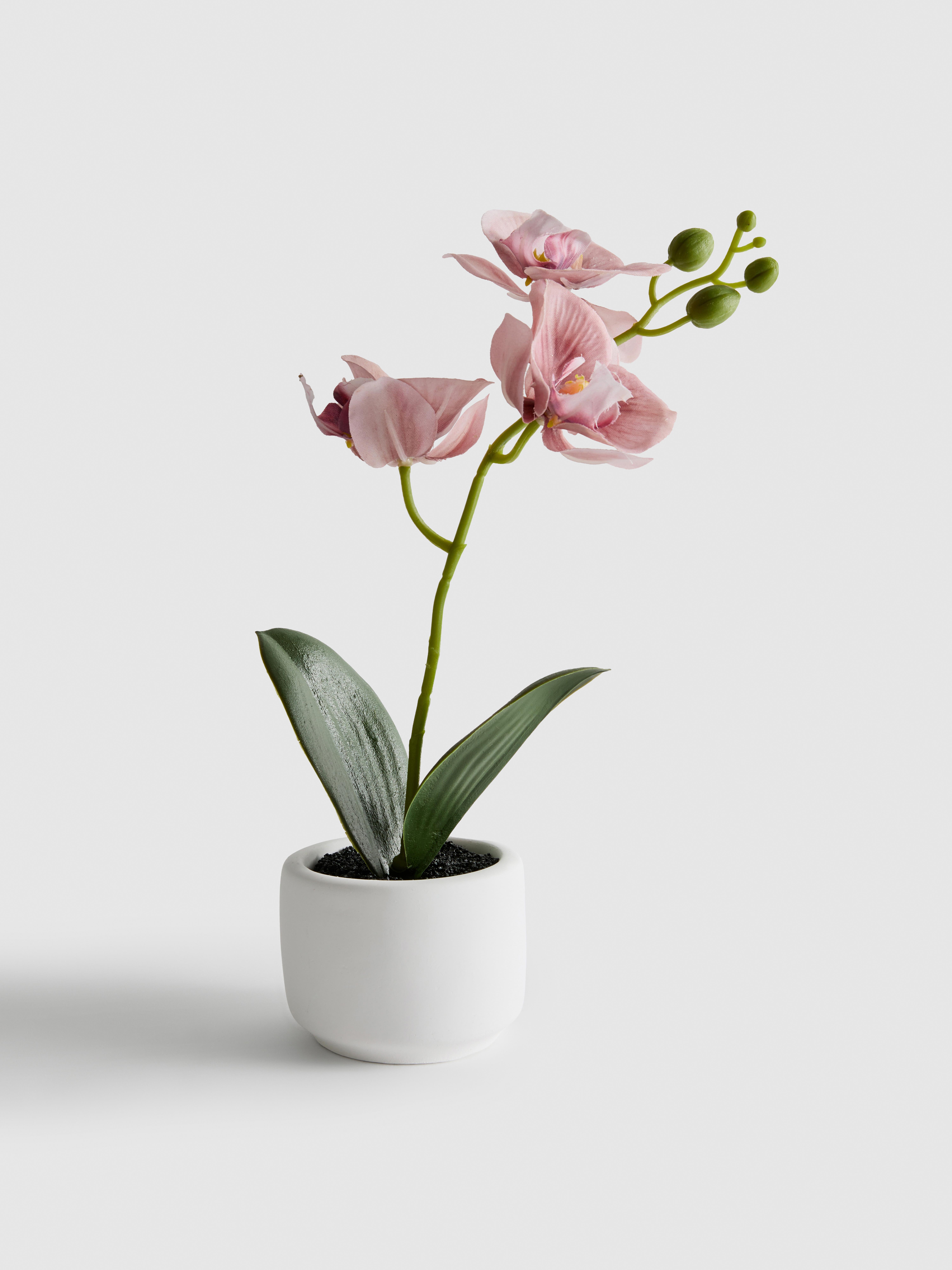 Orquídea artificial vaso