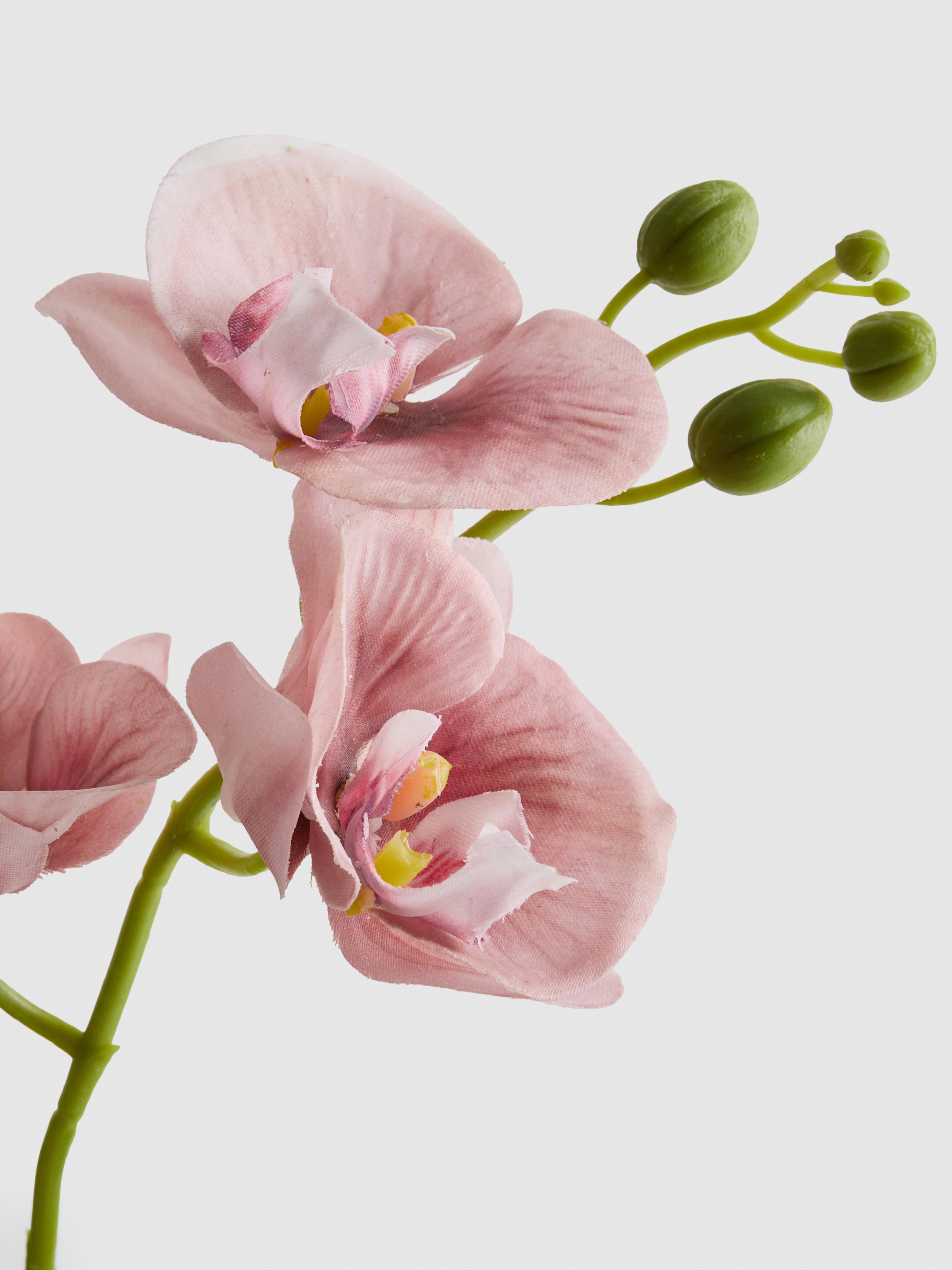 Orquídea artificial vaso