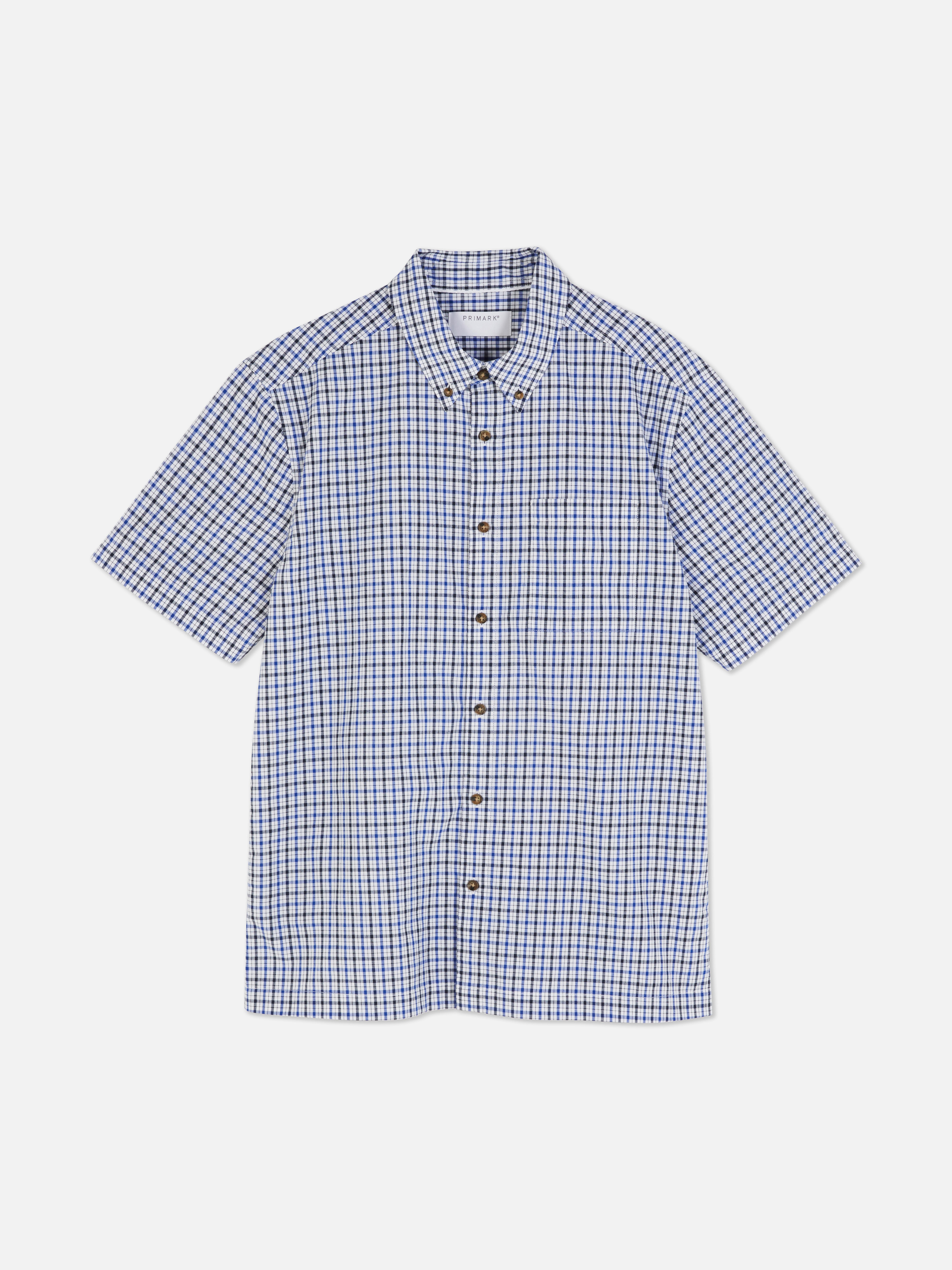 Chemise manches courtes à carreaux