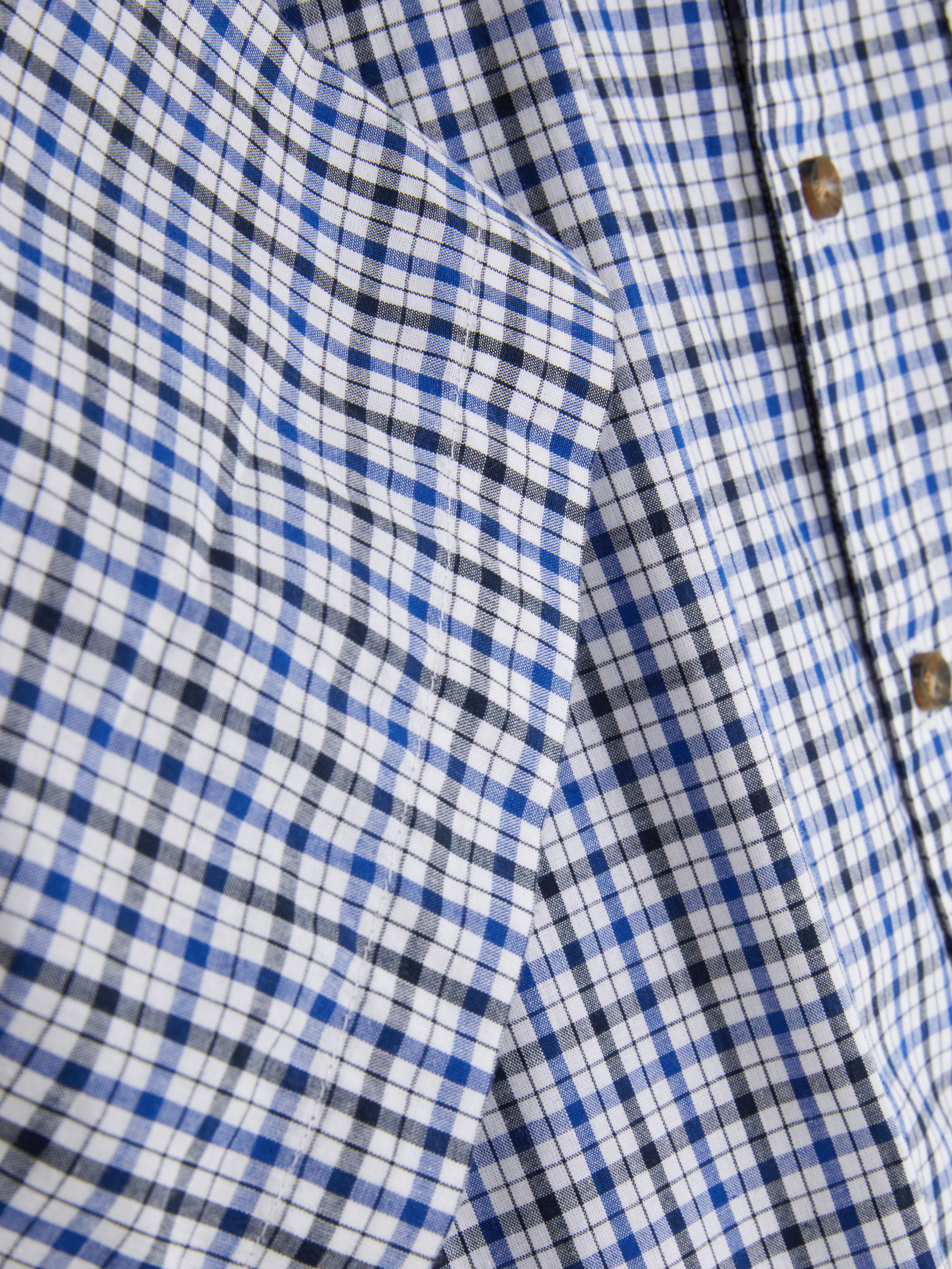 Chemise manches courtes à carreaux