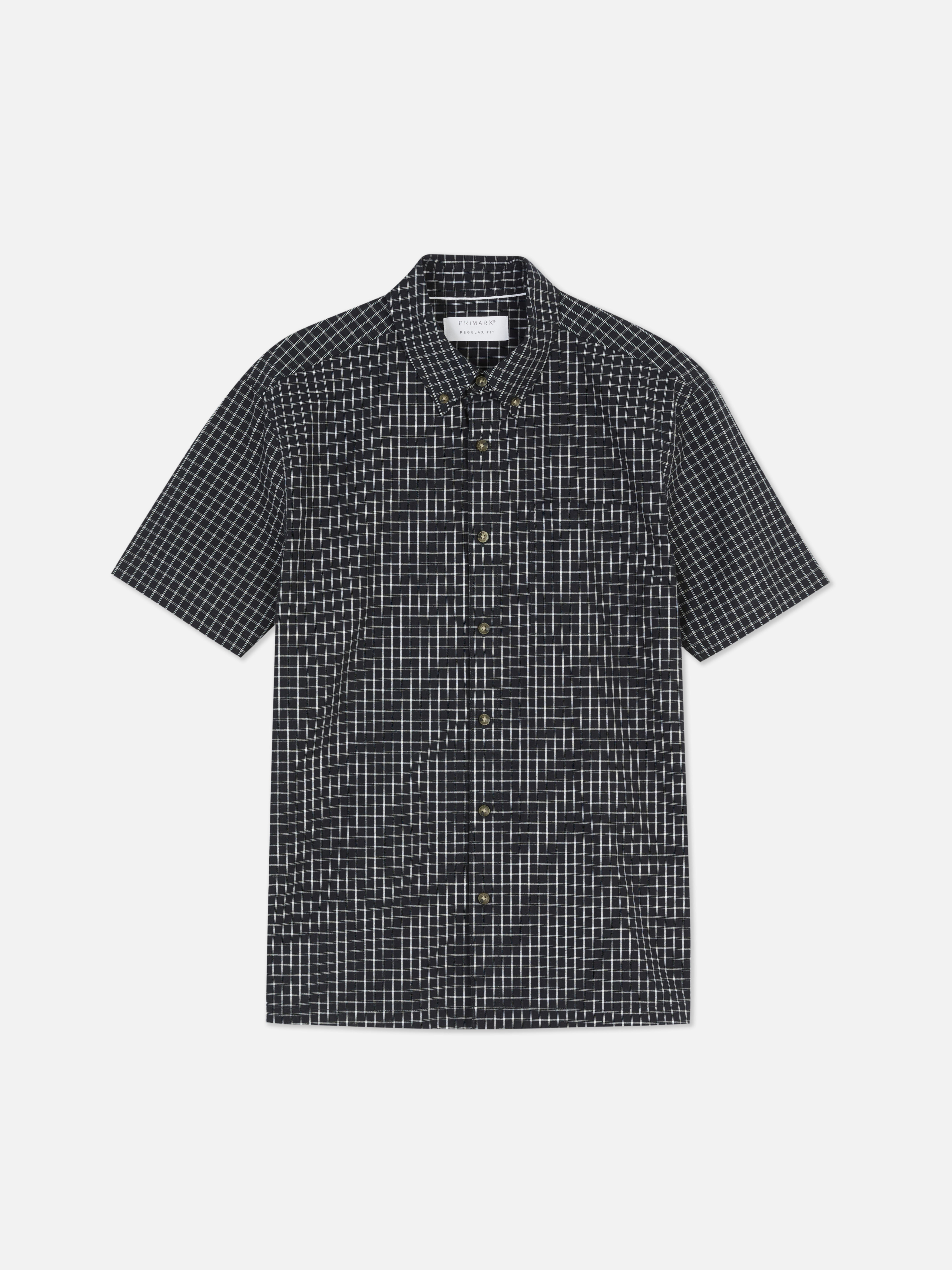 Chemise manches courtes à carreaux