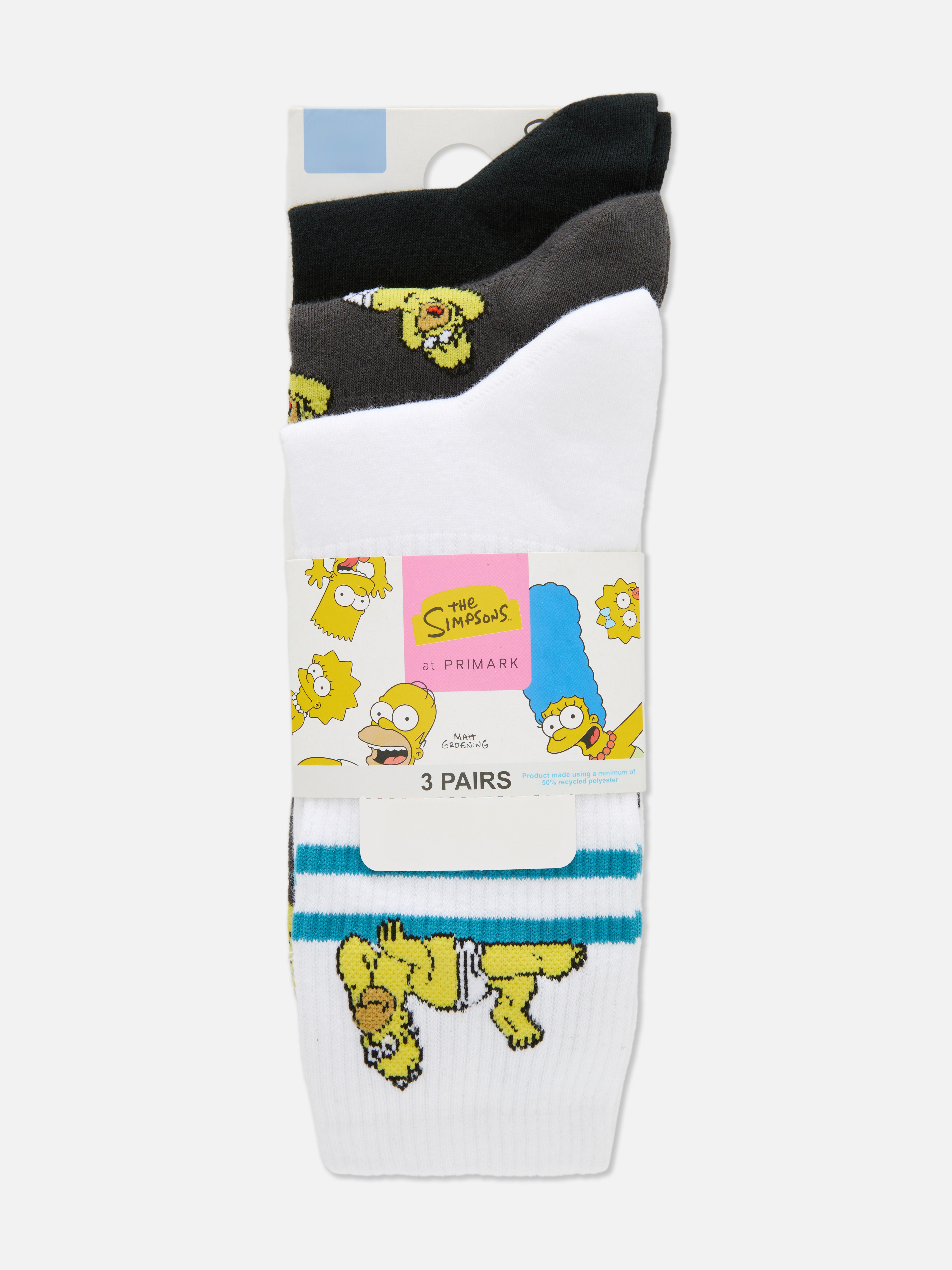 3pk The Simpsons Crew Socks