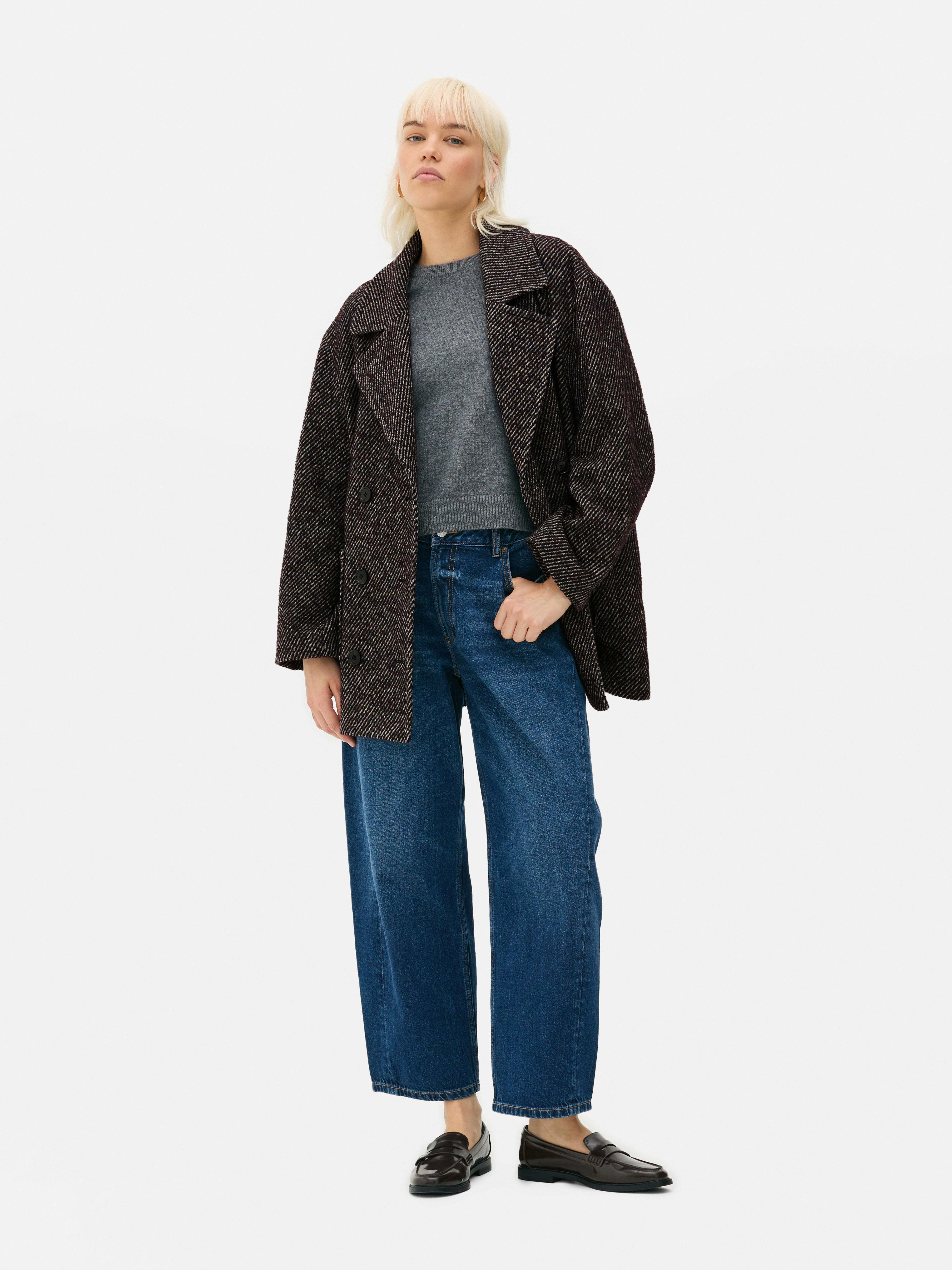 Relaxed Double Breasted Pea Coat