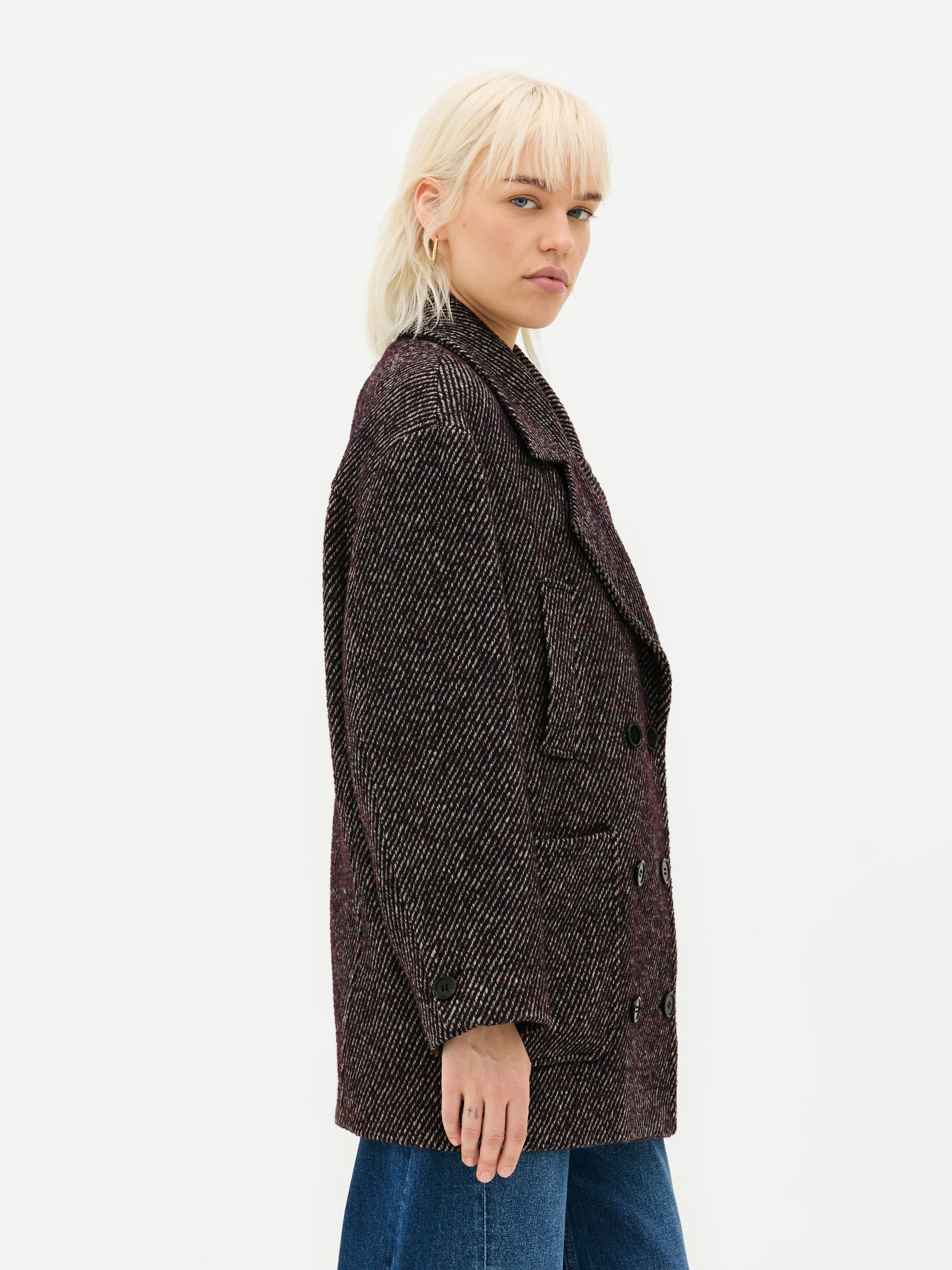 Relaxed Double Breasted Pea Coat