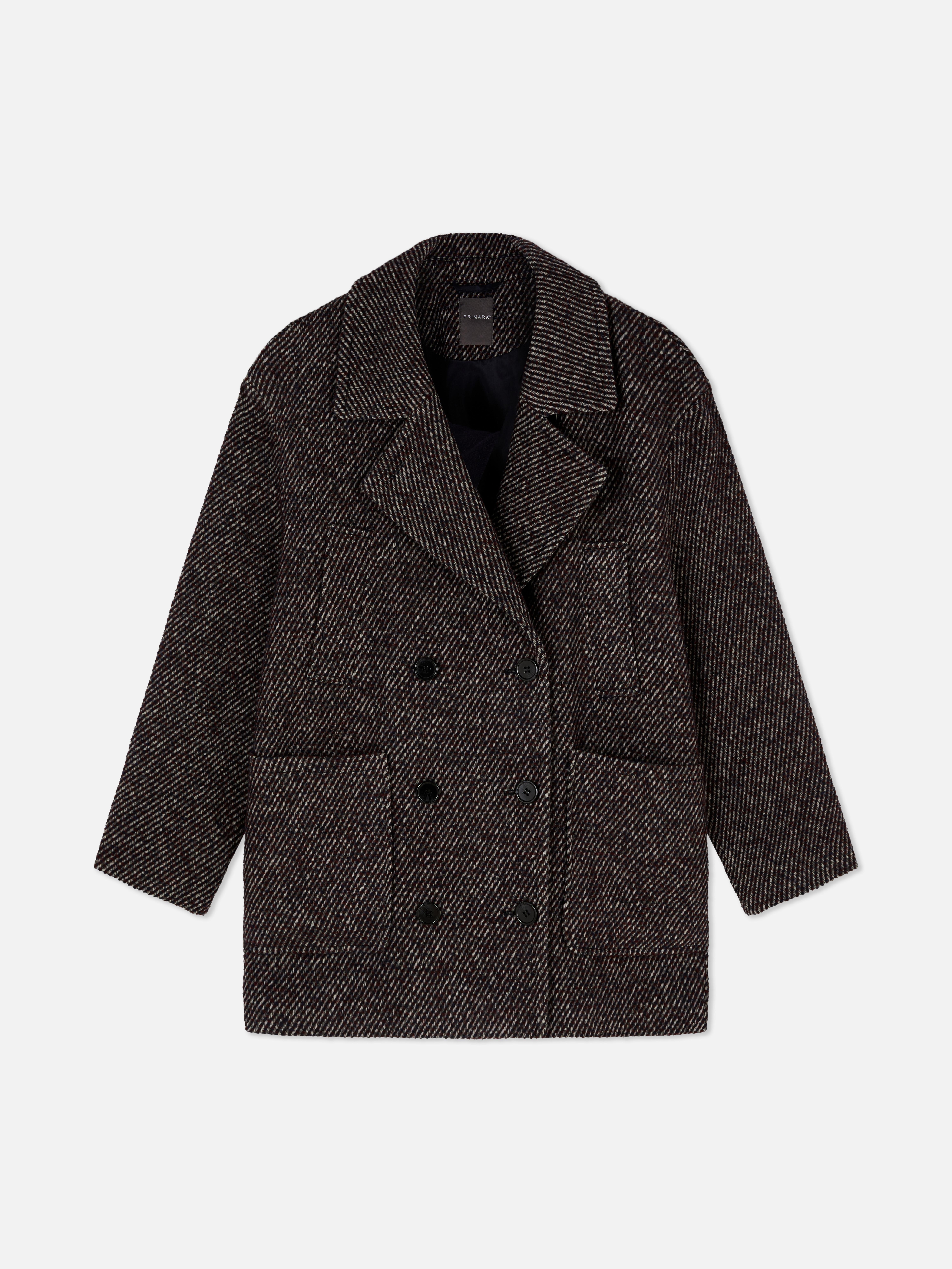 Relaxed Double Breasted Pea Coat