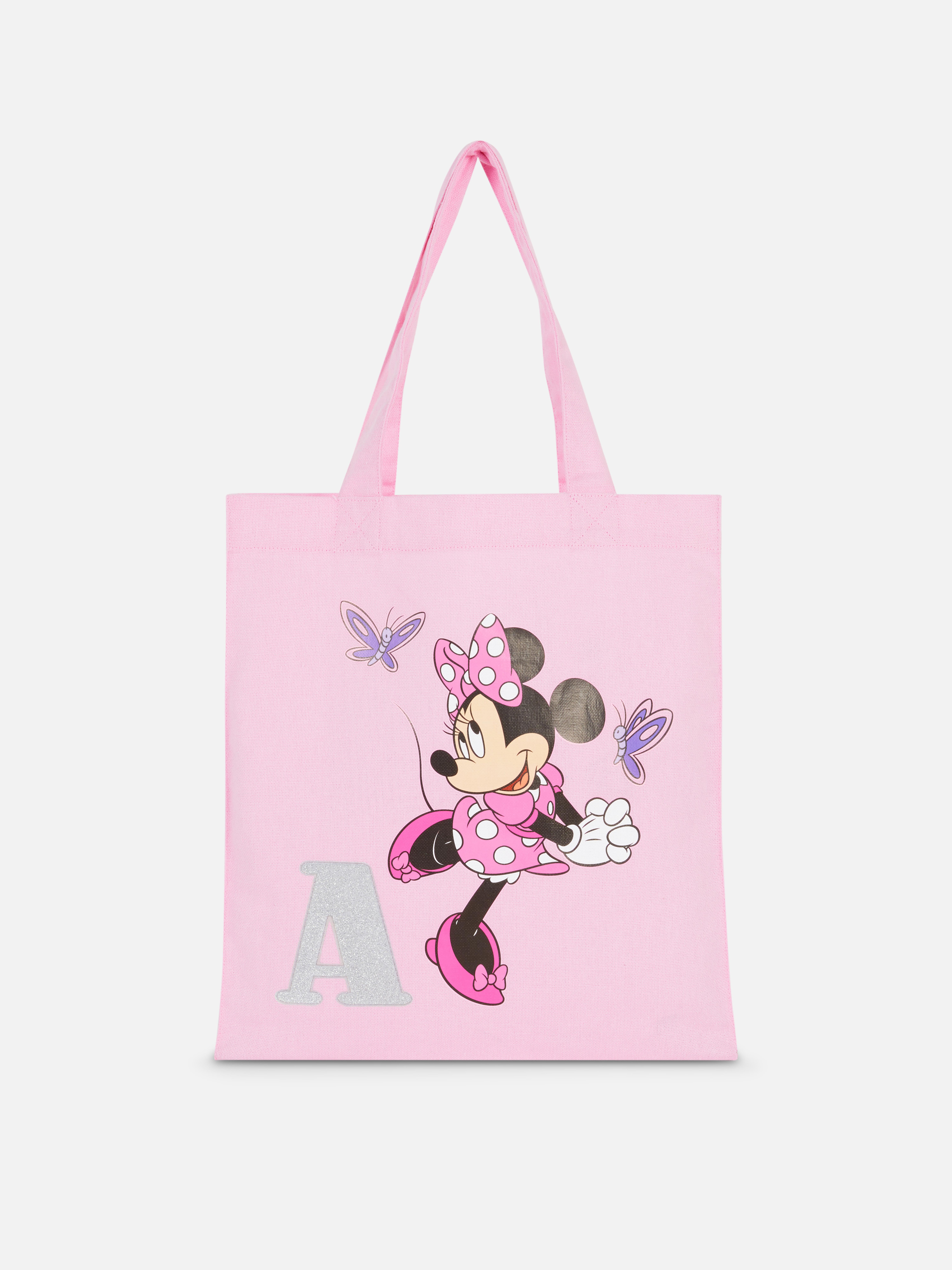 Fourre-tout en toile à initiale Disney Minnie Mouse