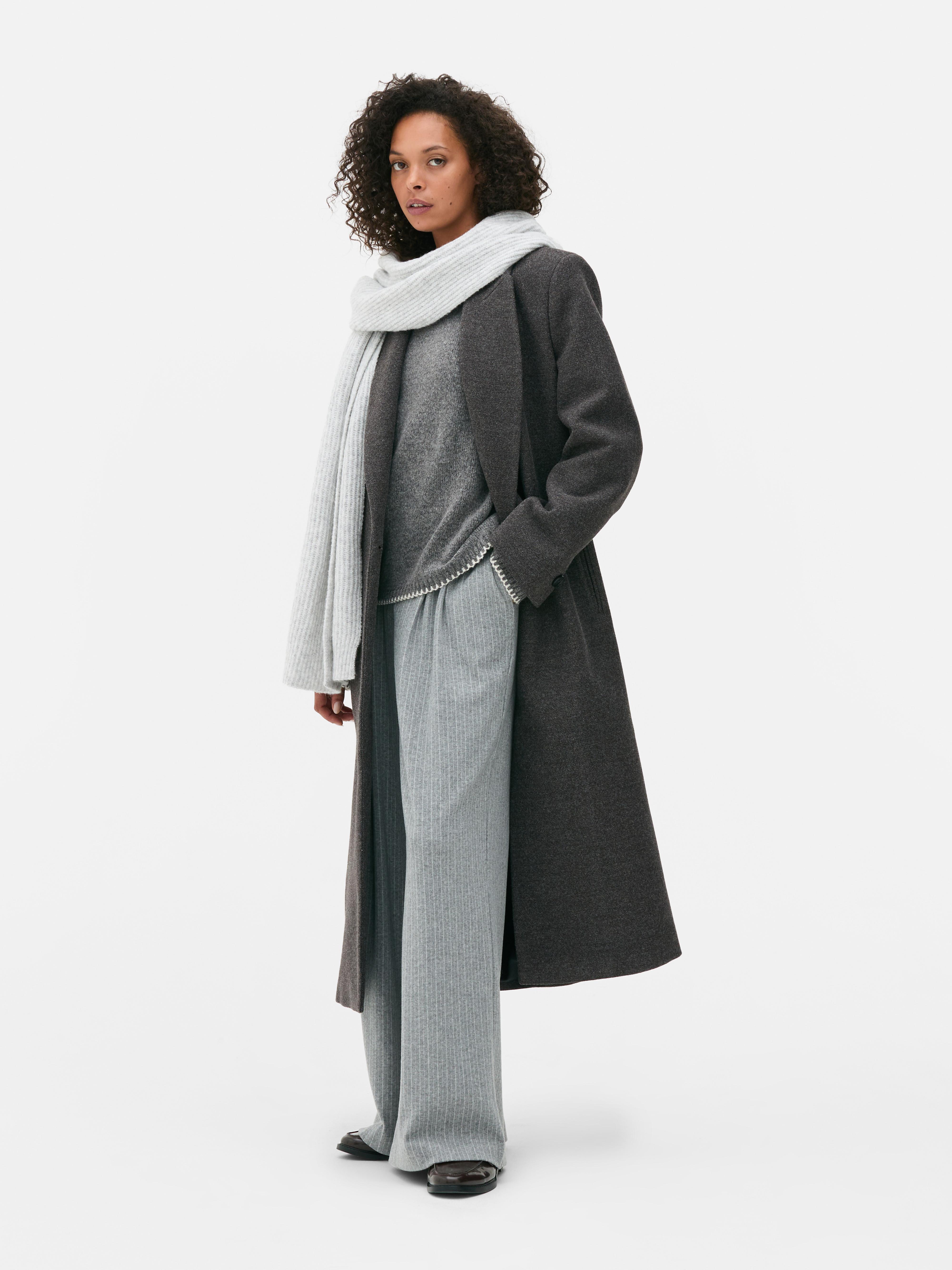Single Breasted Longline Coat