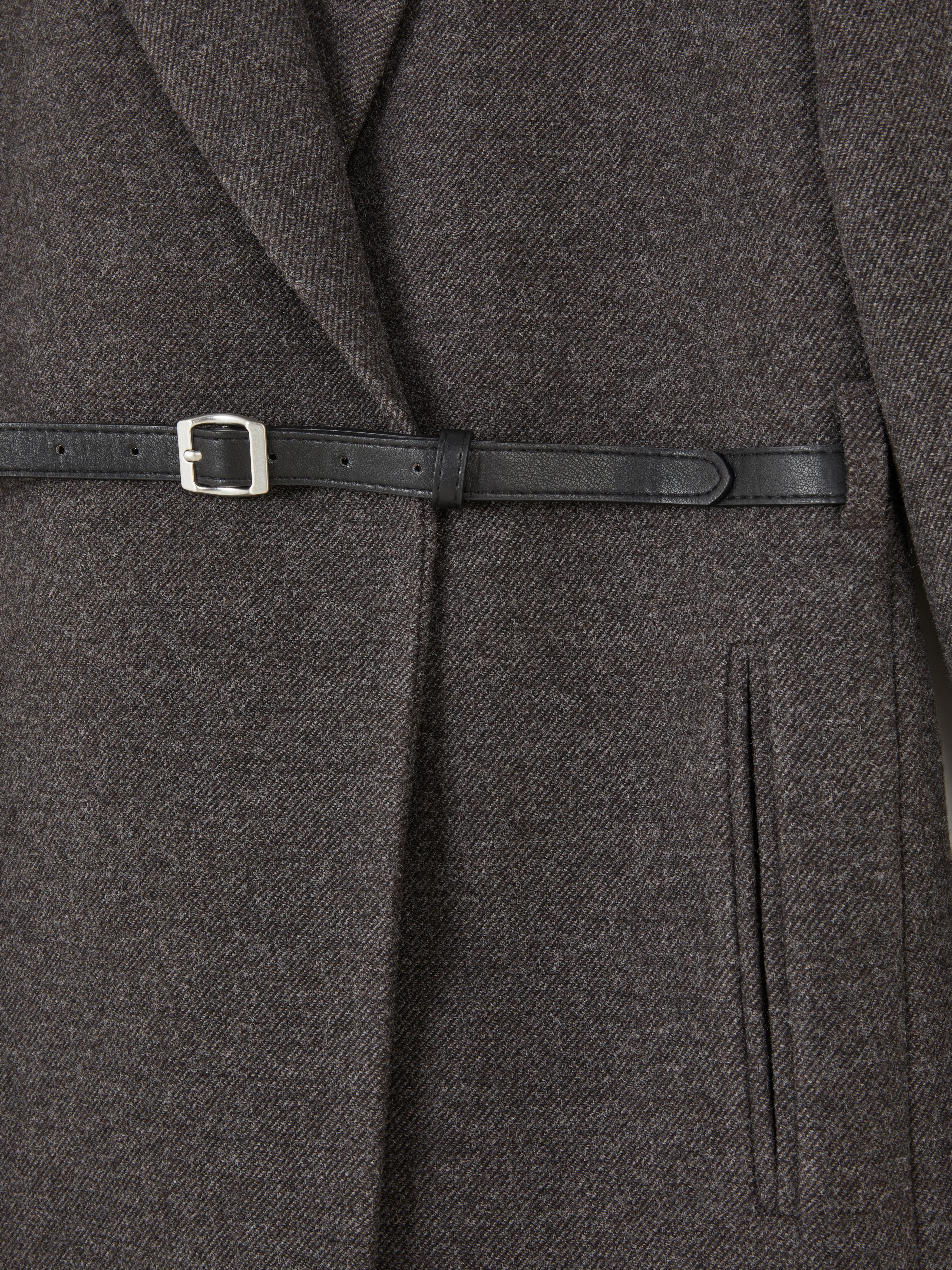 Single Breasted Longline Coat
