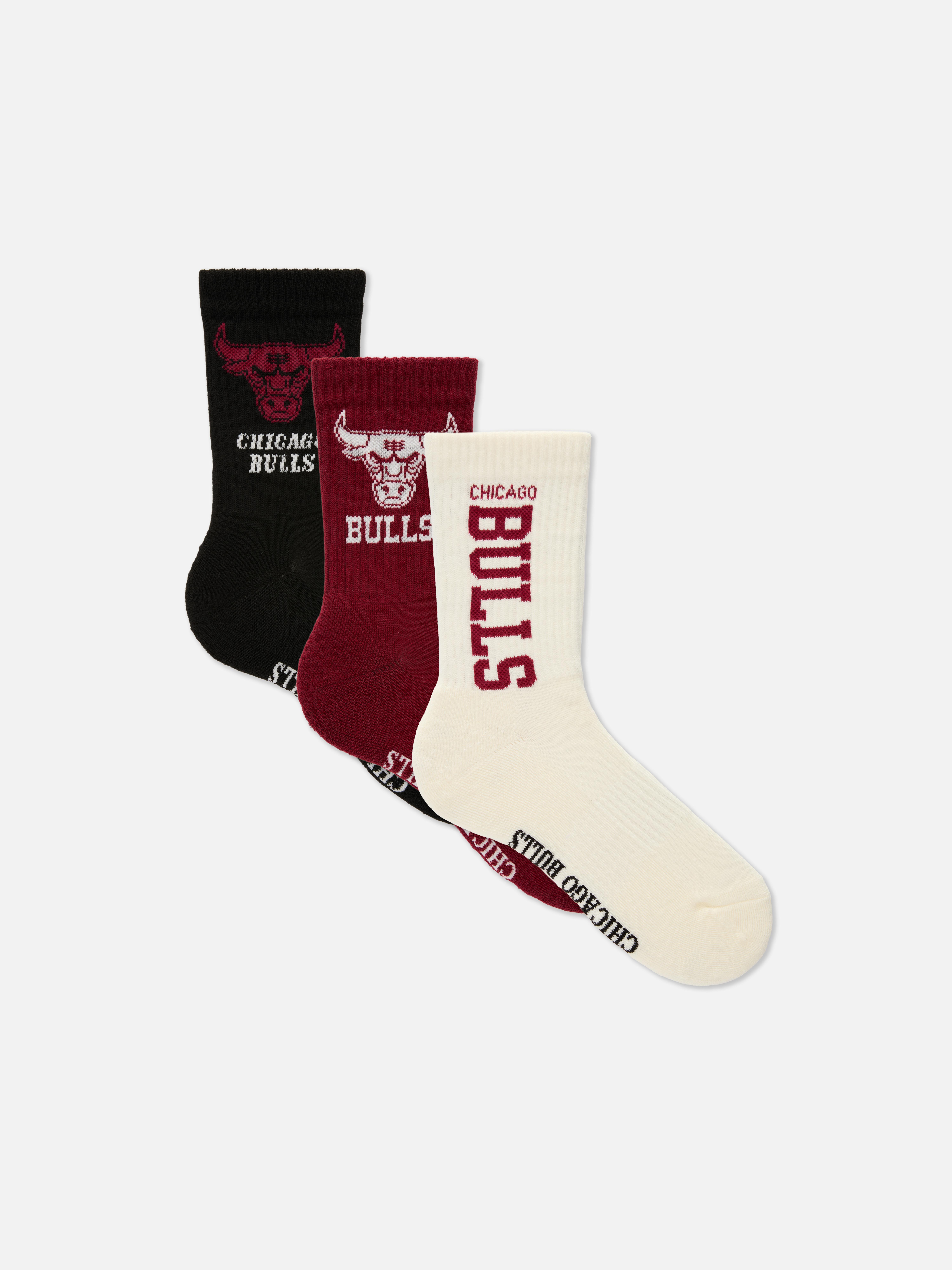 „NBA Chicago Bulls“ Crew-Socken, 3er-Pack