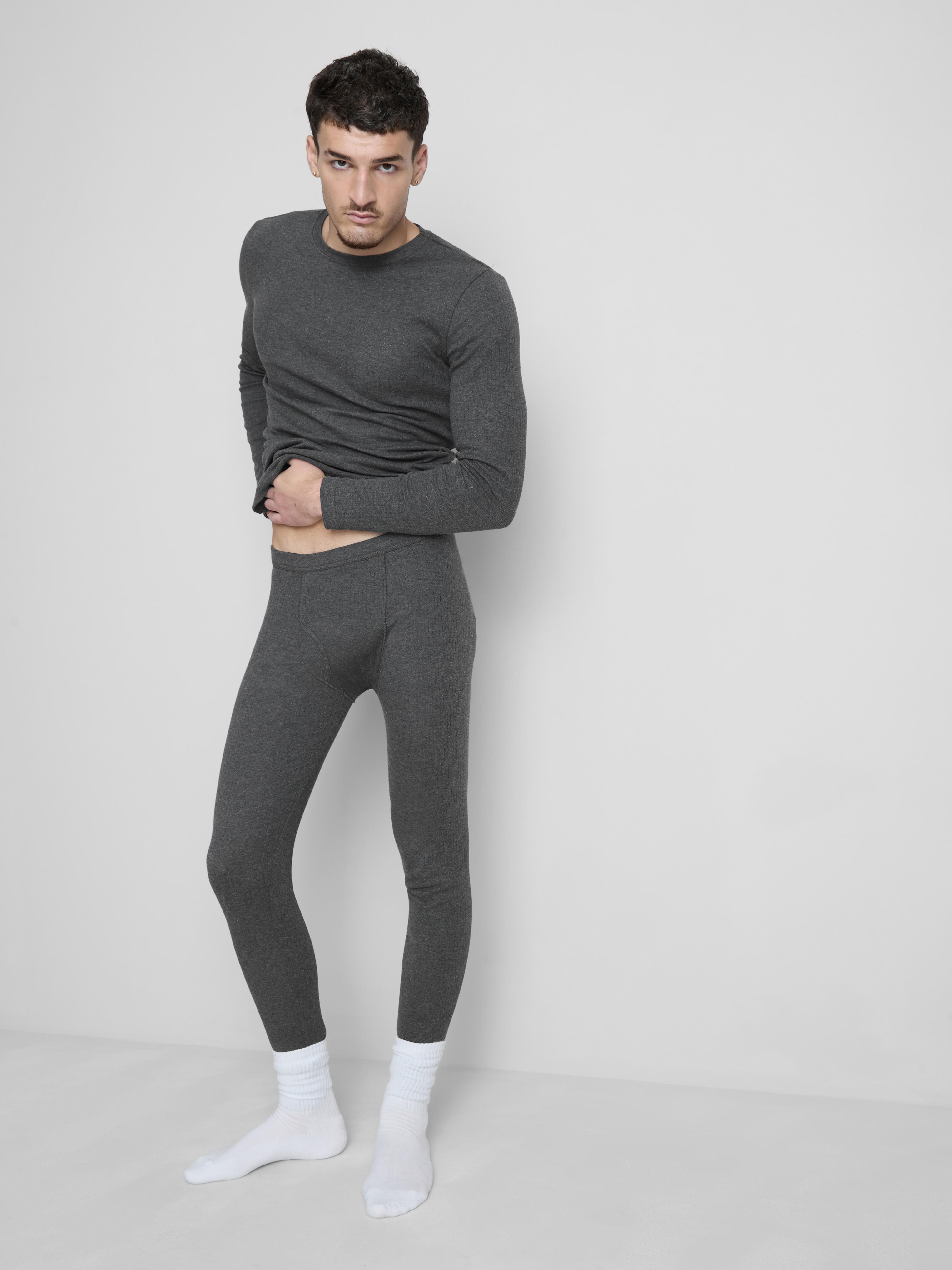 Legging thermique côtelé