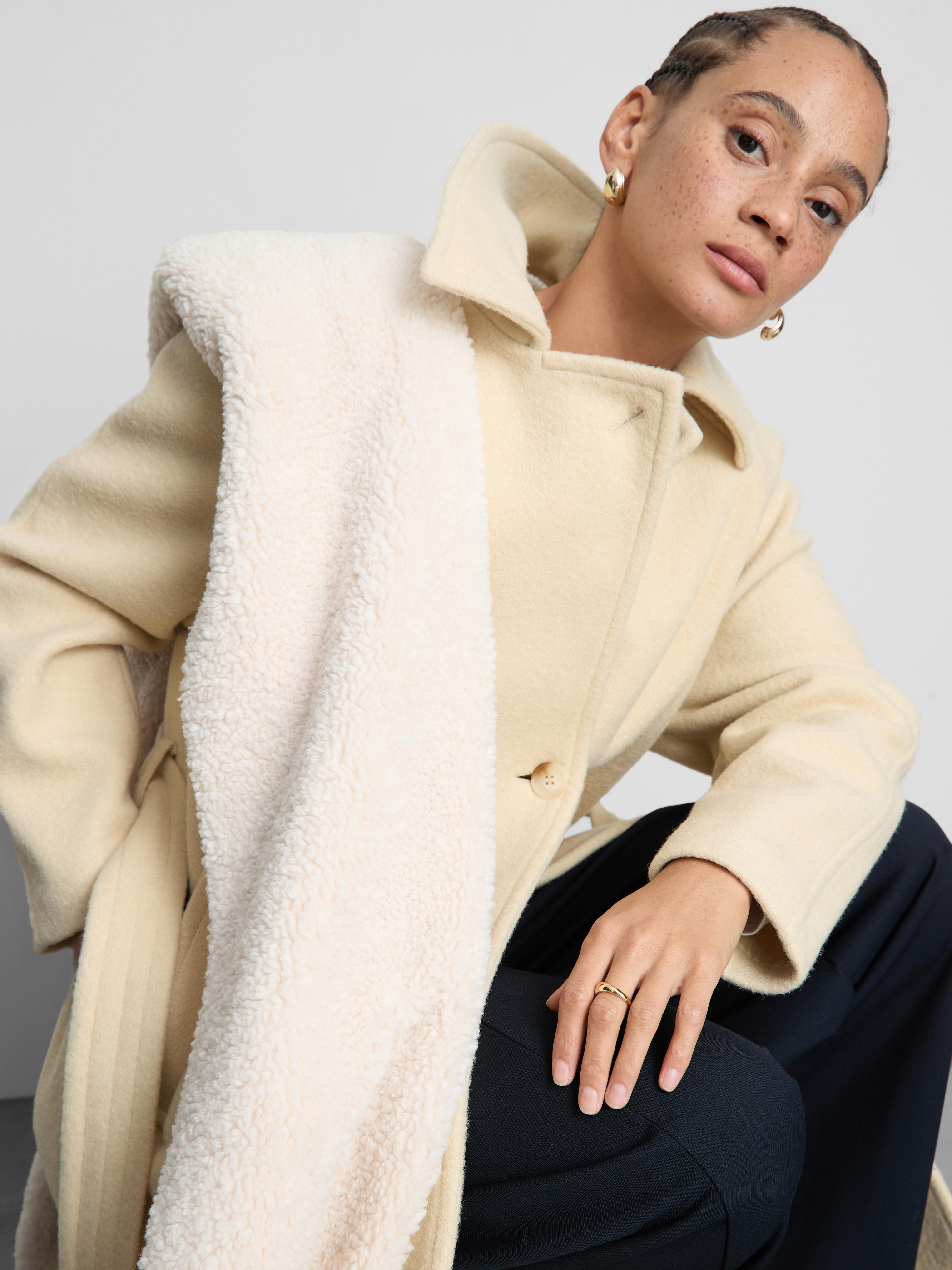 Manteau long à ceinture Paula Echevarría