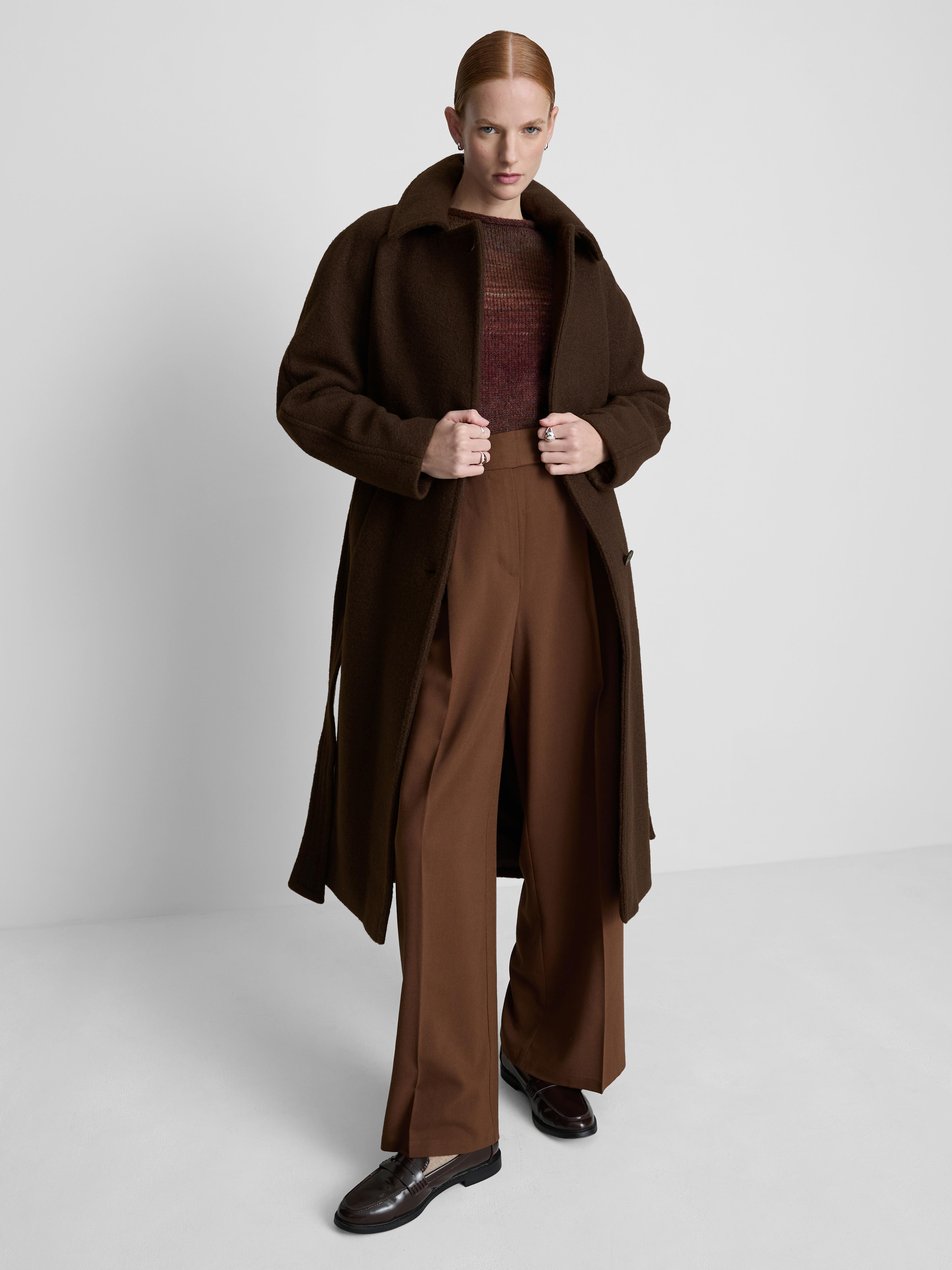 Manteau long à ceinture Paula Echevarría