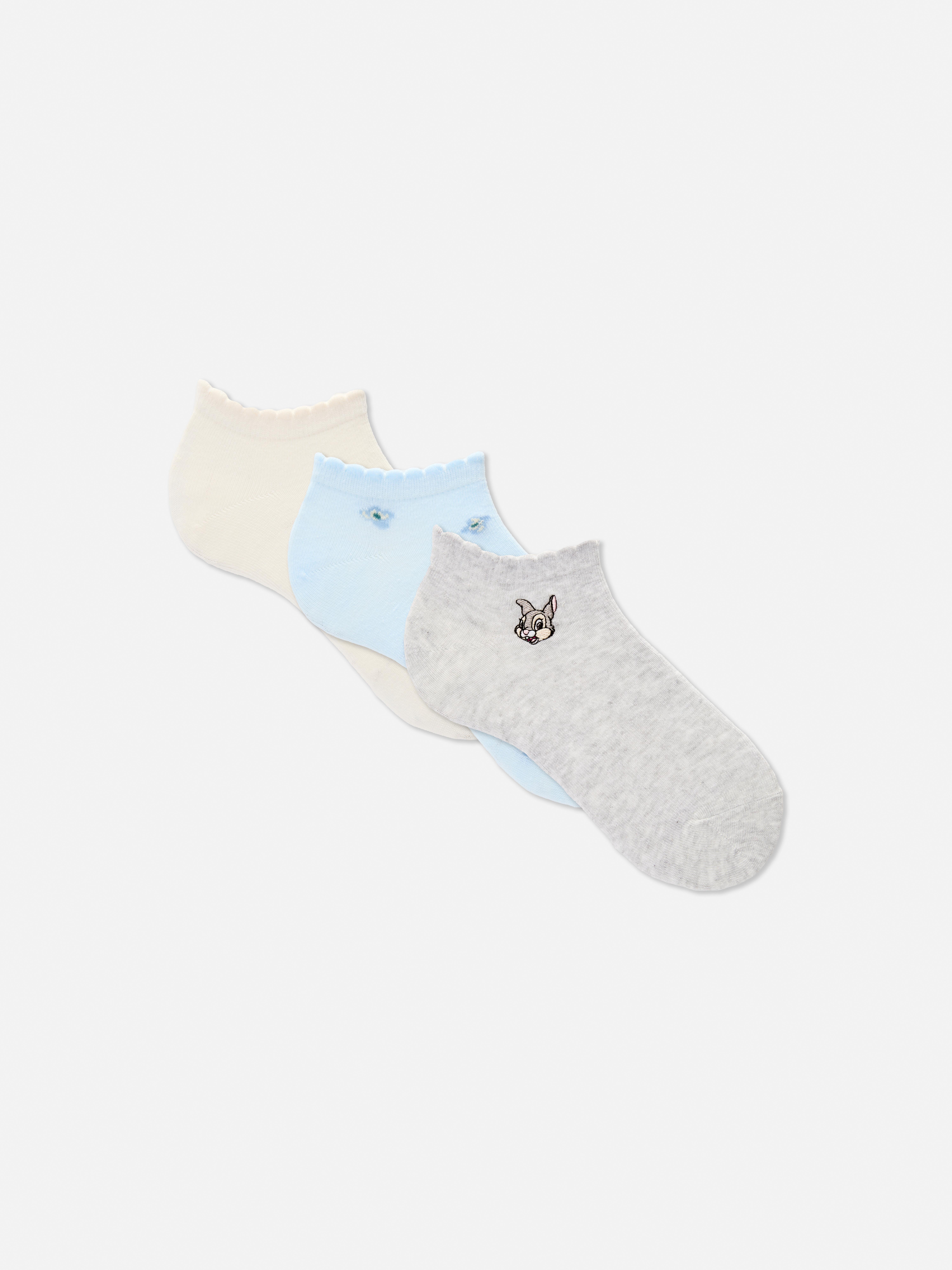3pk Disney’s Bambi Sneaker Socks