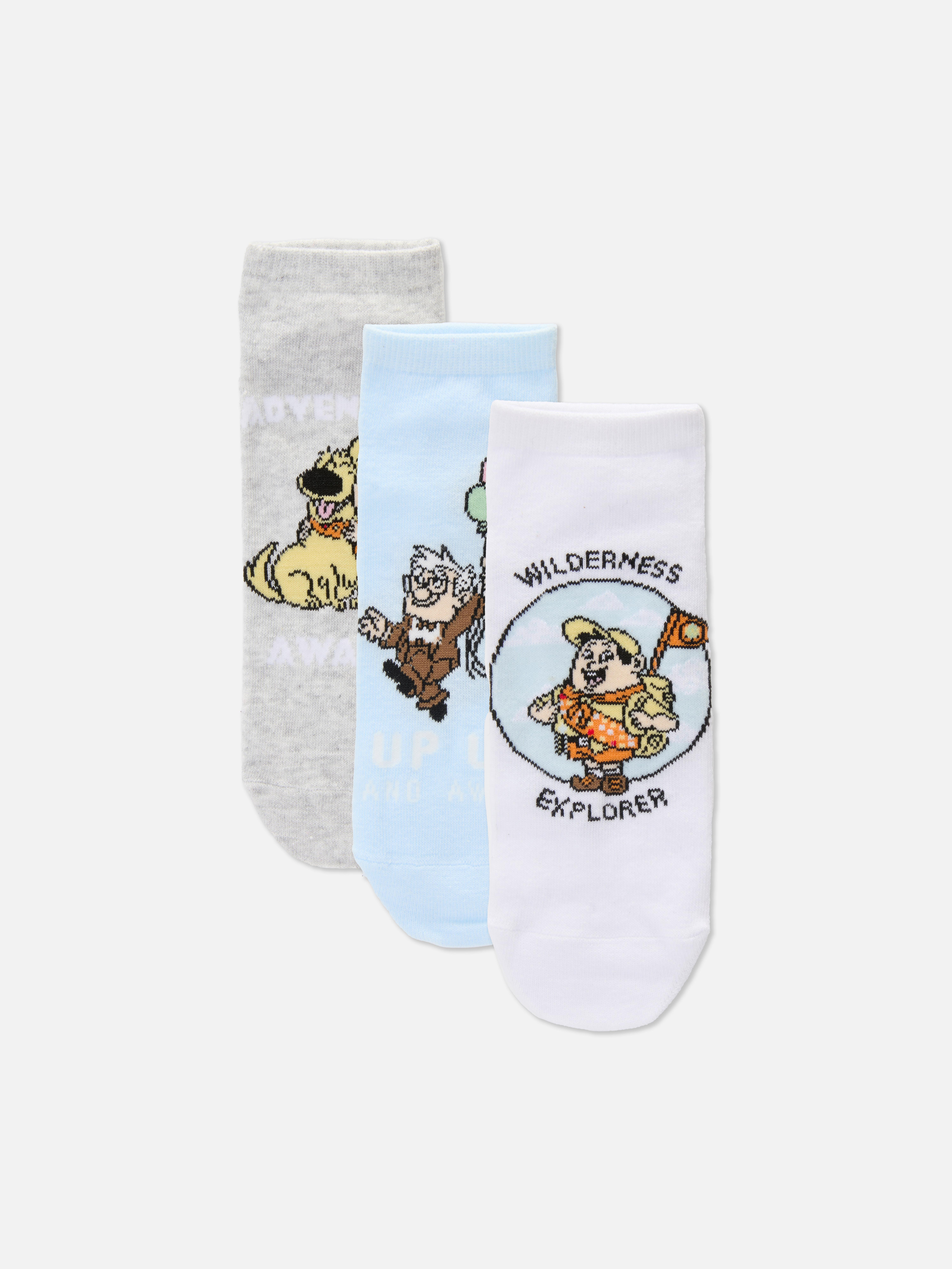 3pk Disney Pixar’s Up Trainer Socks