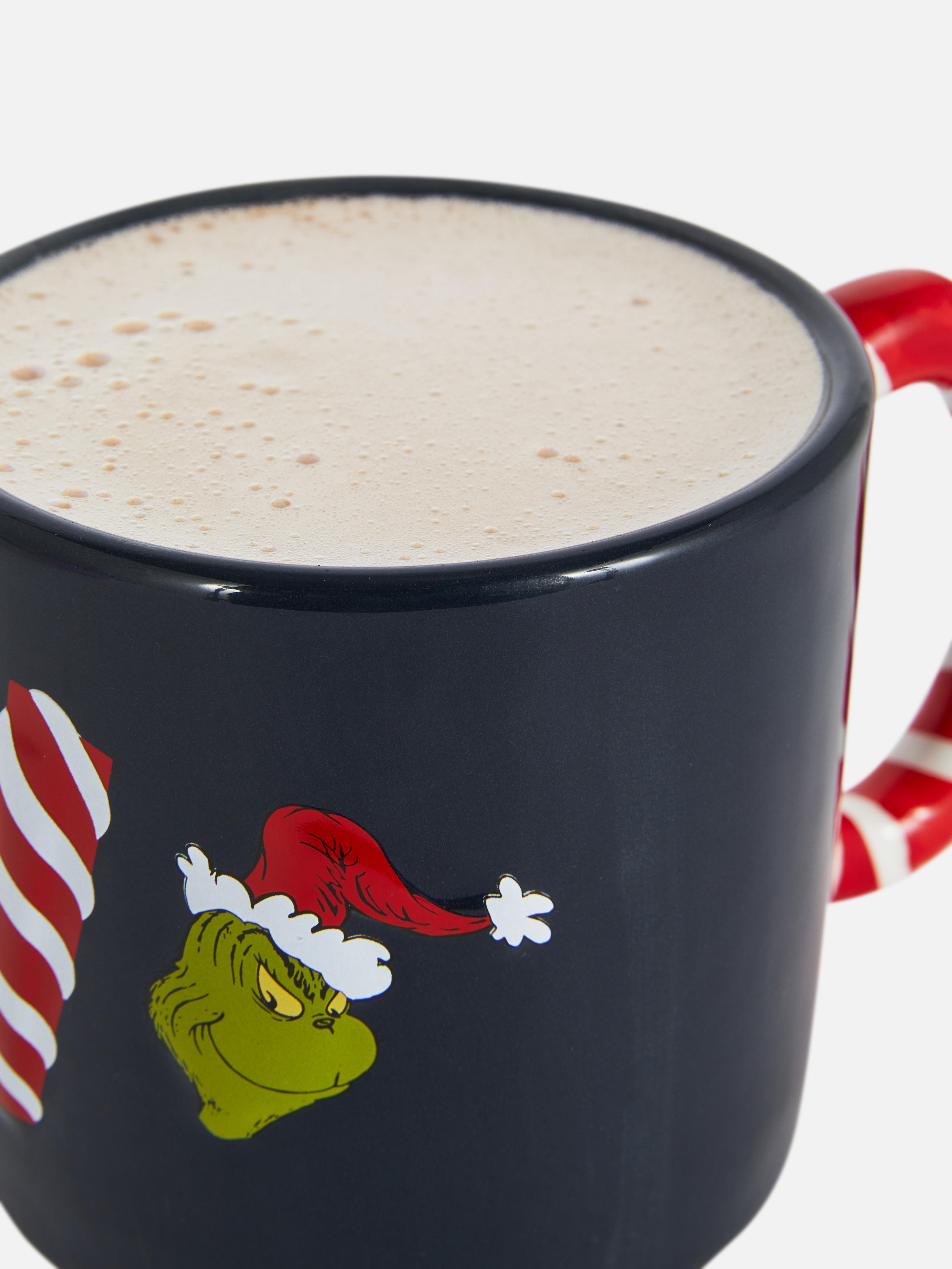 Skodelica Grinch z motivom sladkornih palčk