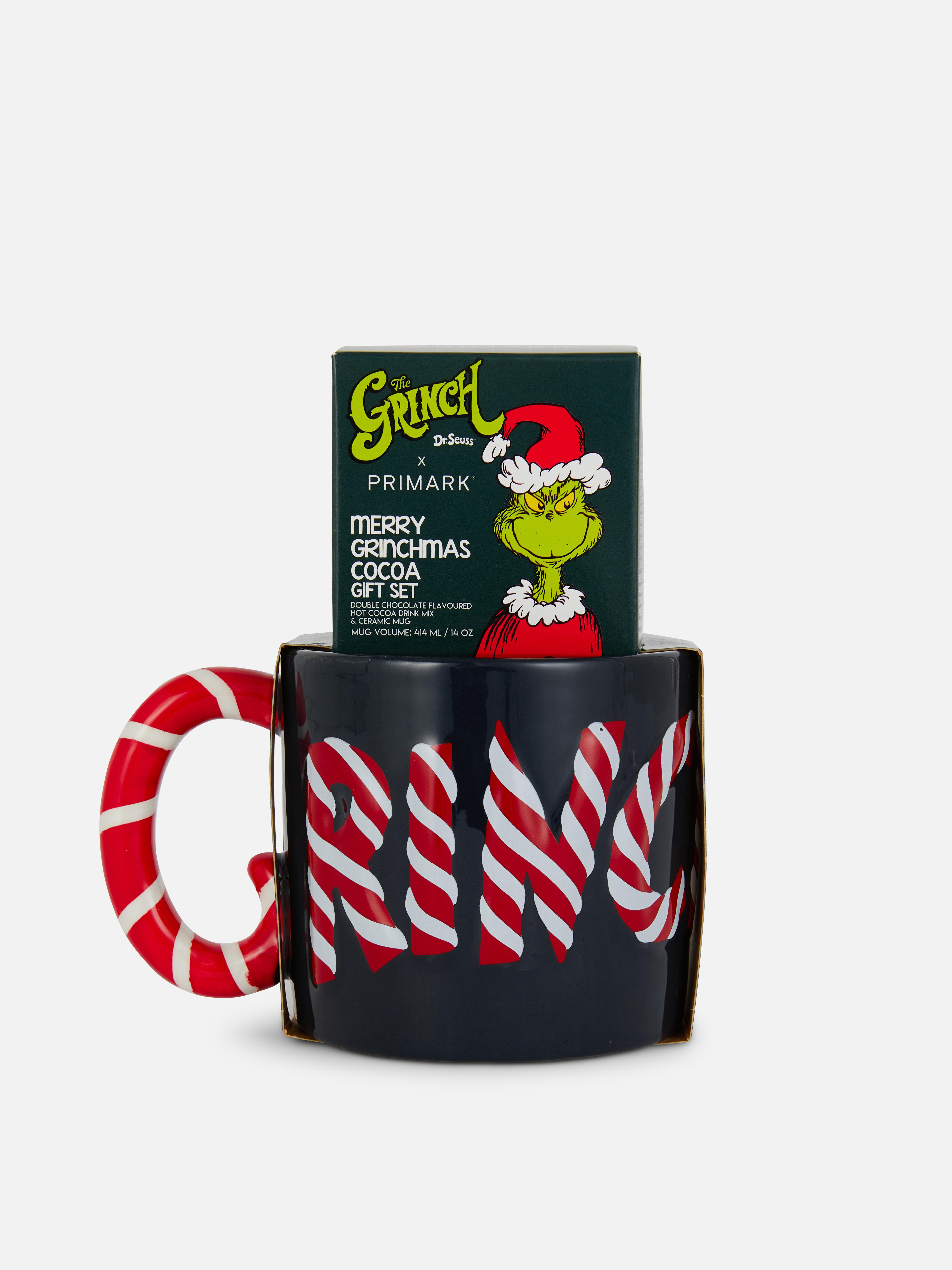 Skodelica Grinch z motivom sladkornih palčk