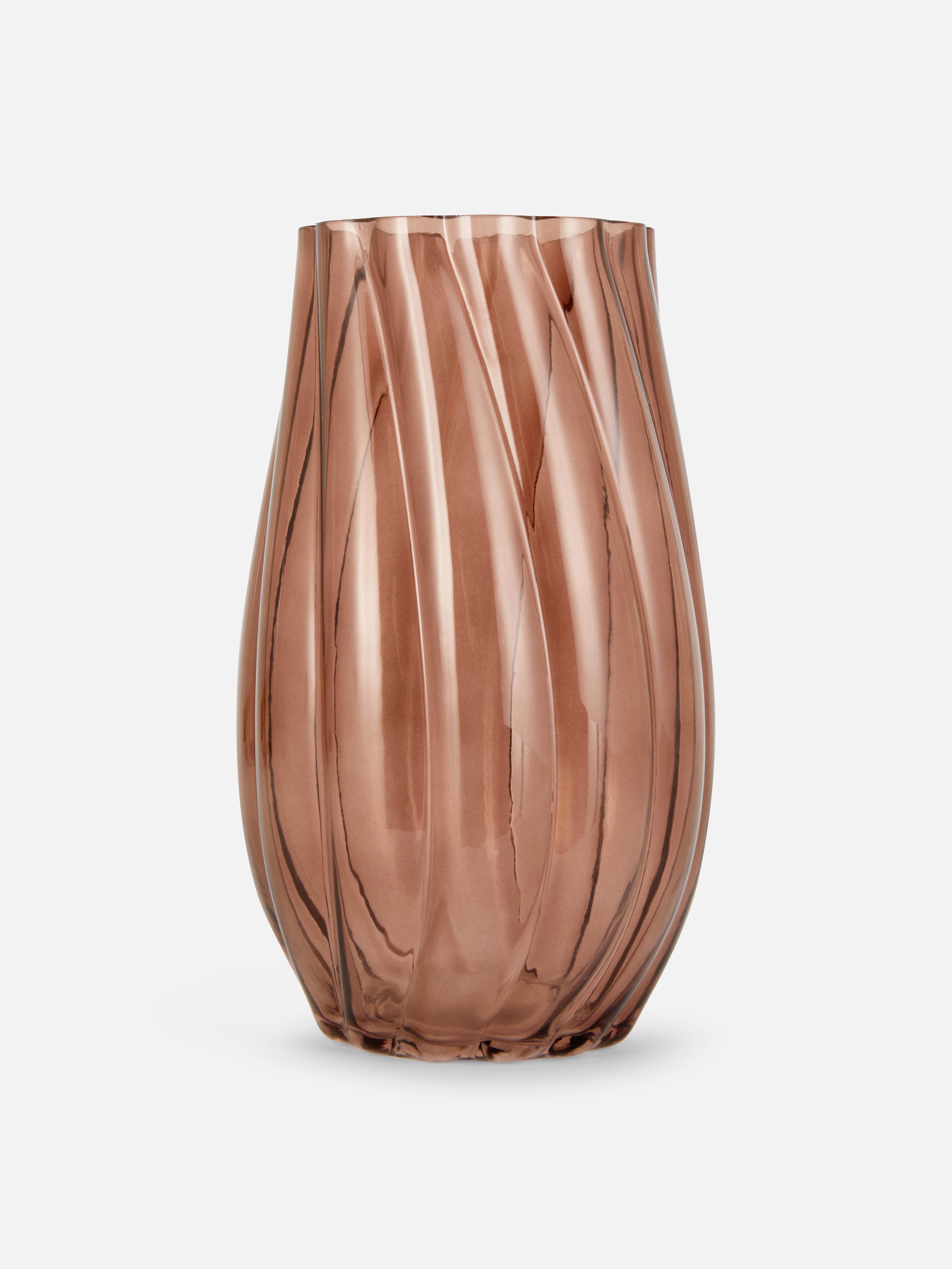 Swirled Glass Vase