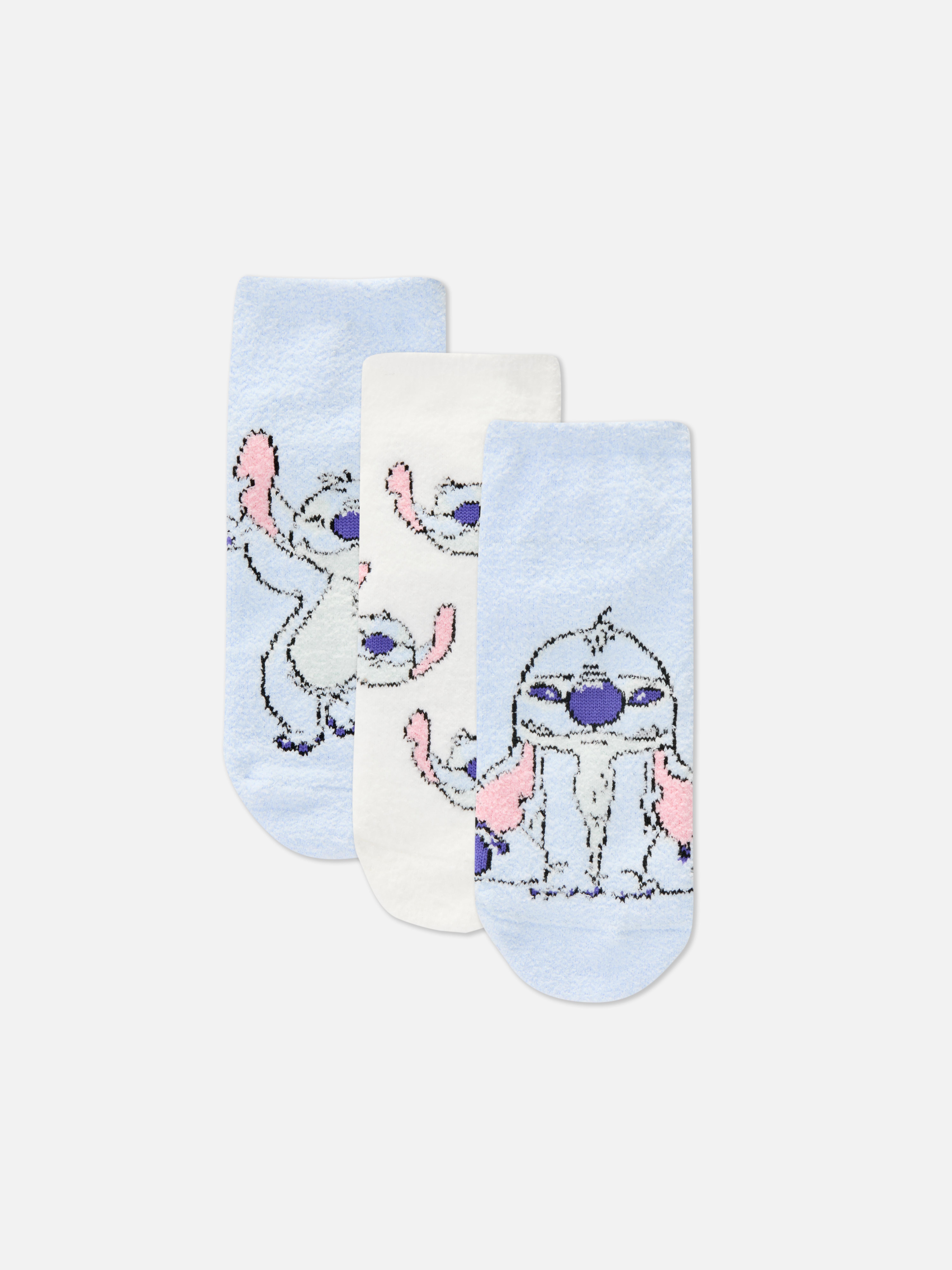 3PK Stitch Cosy Trainer Socks