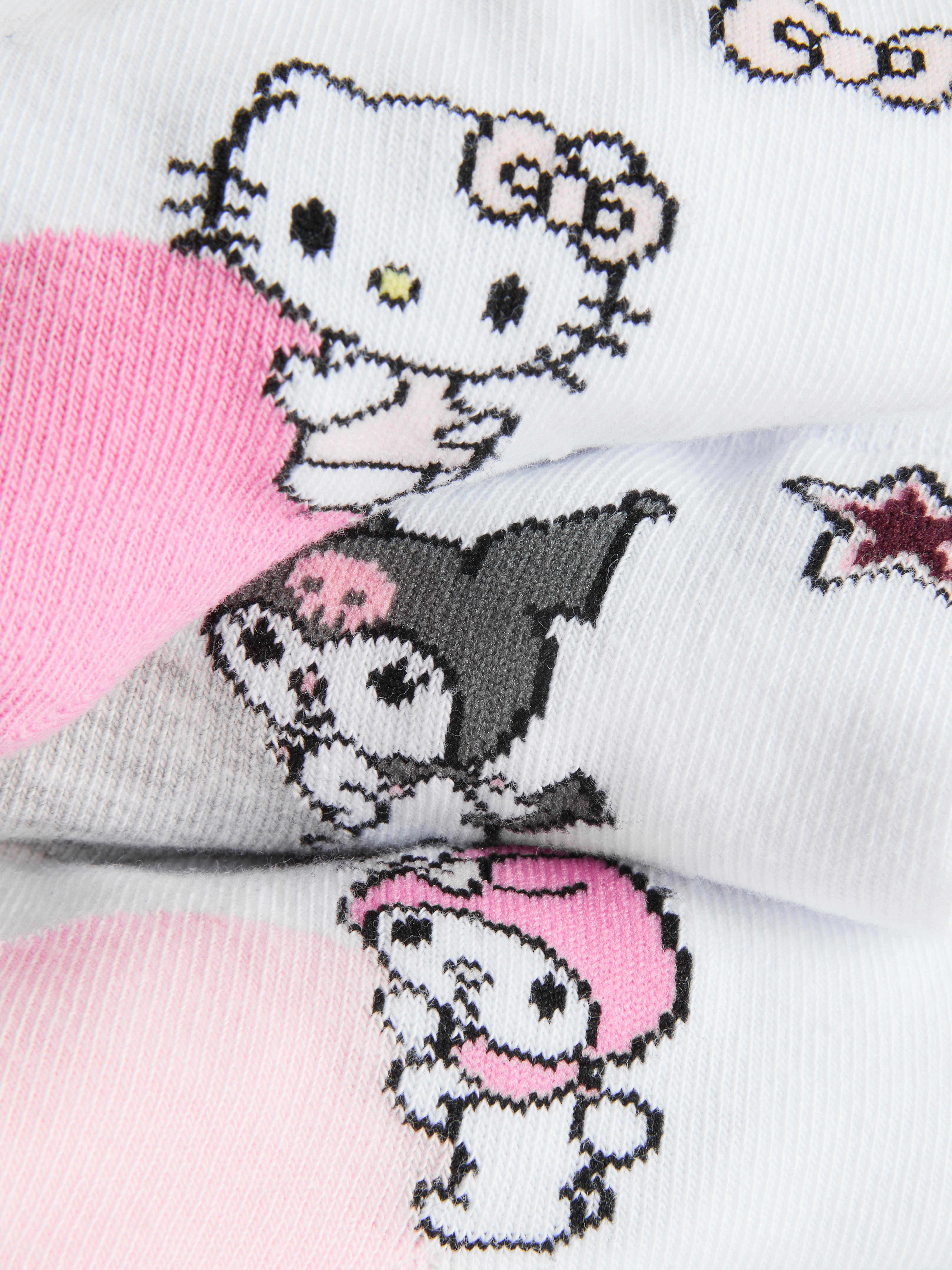 Enkelsokken Hello Kitty & Friends, 3 paar
