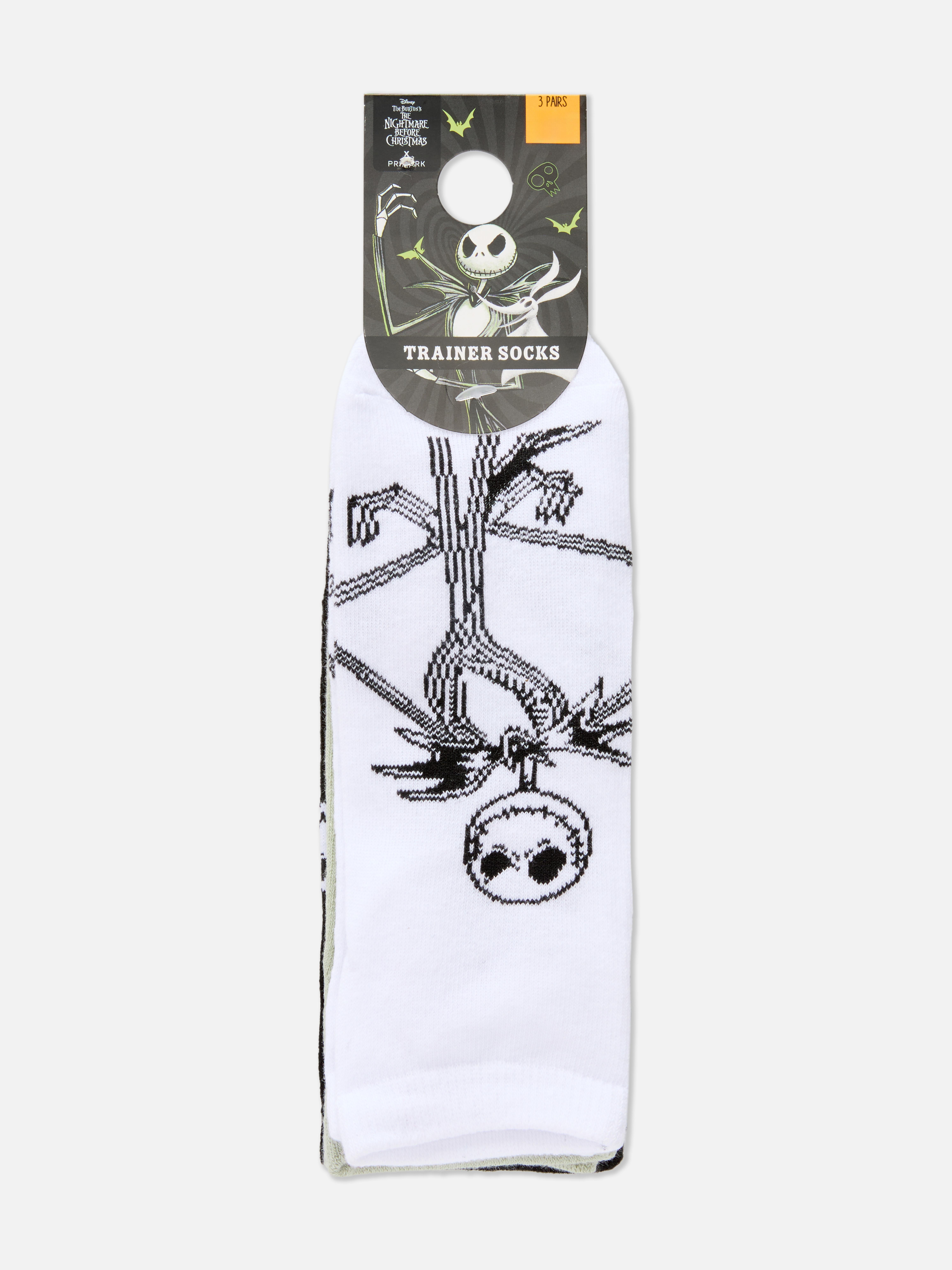 3pk The Nightmare Before Christmas Trainer Socks