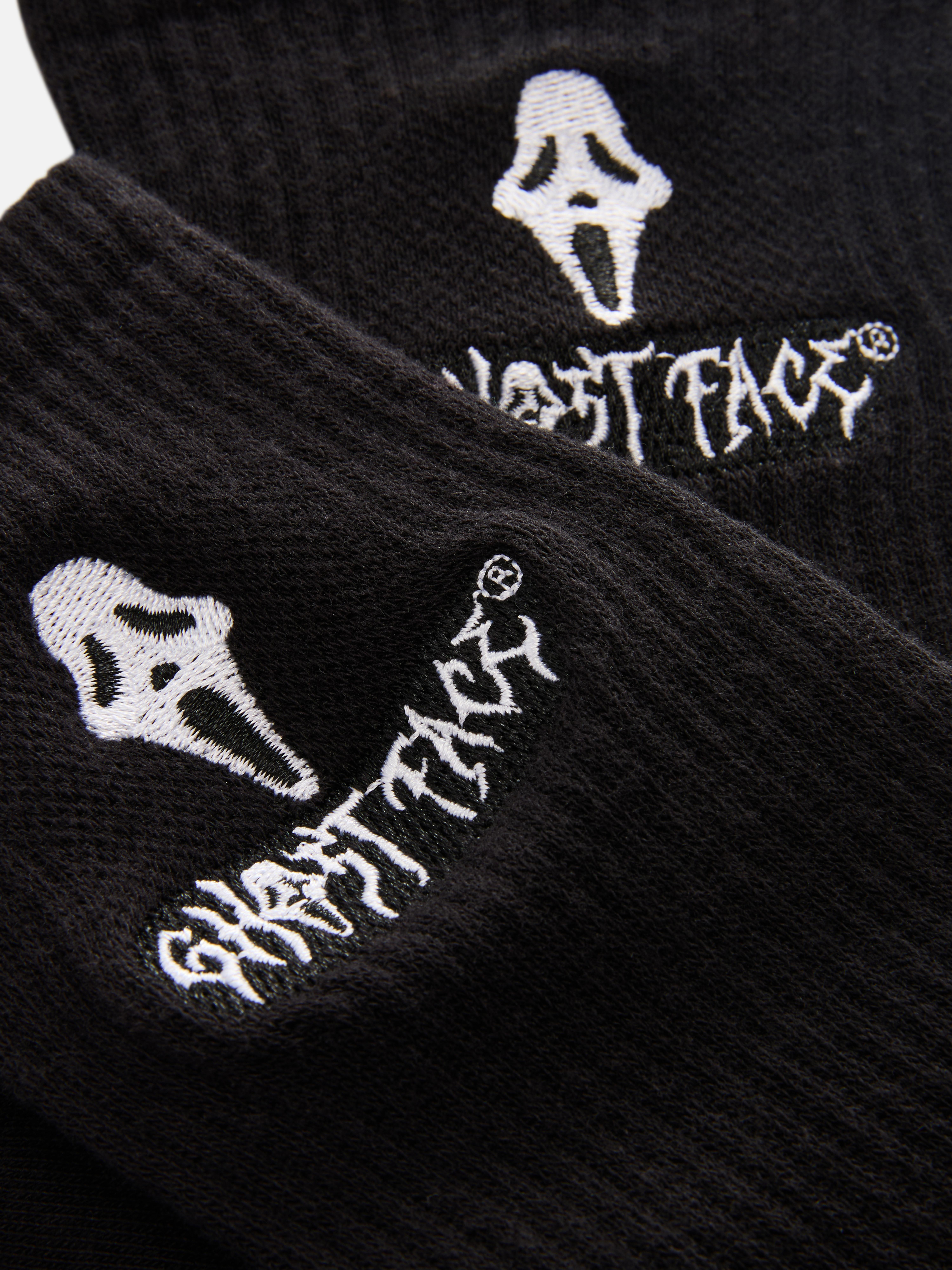 Scream Embroidered Crew Socks