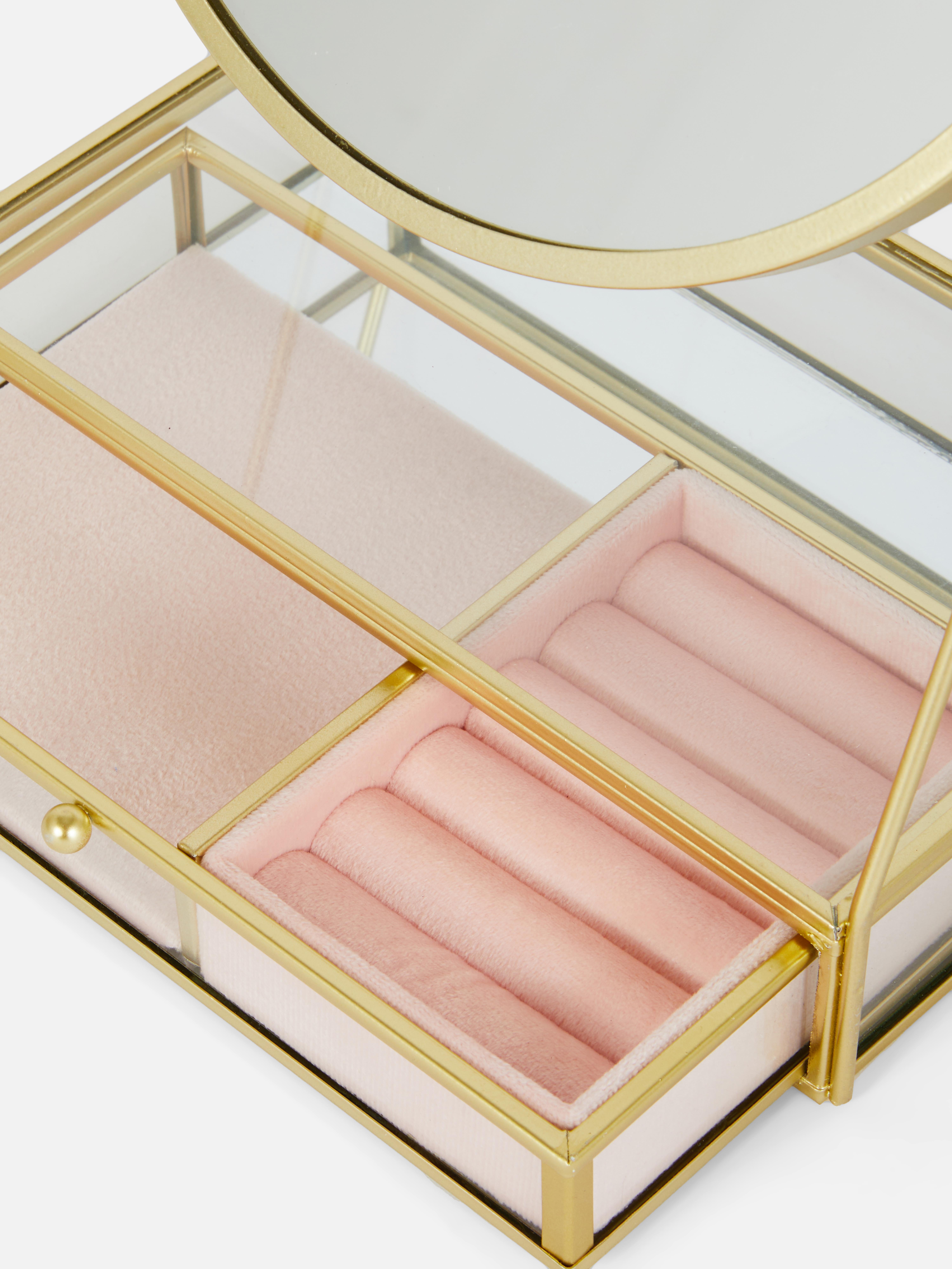 Porte-bijoux à miroir