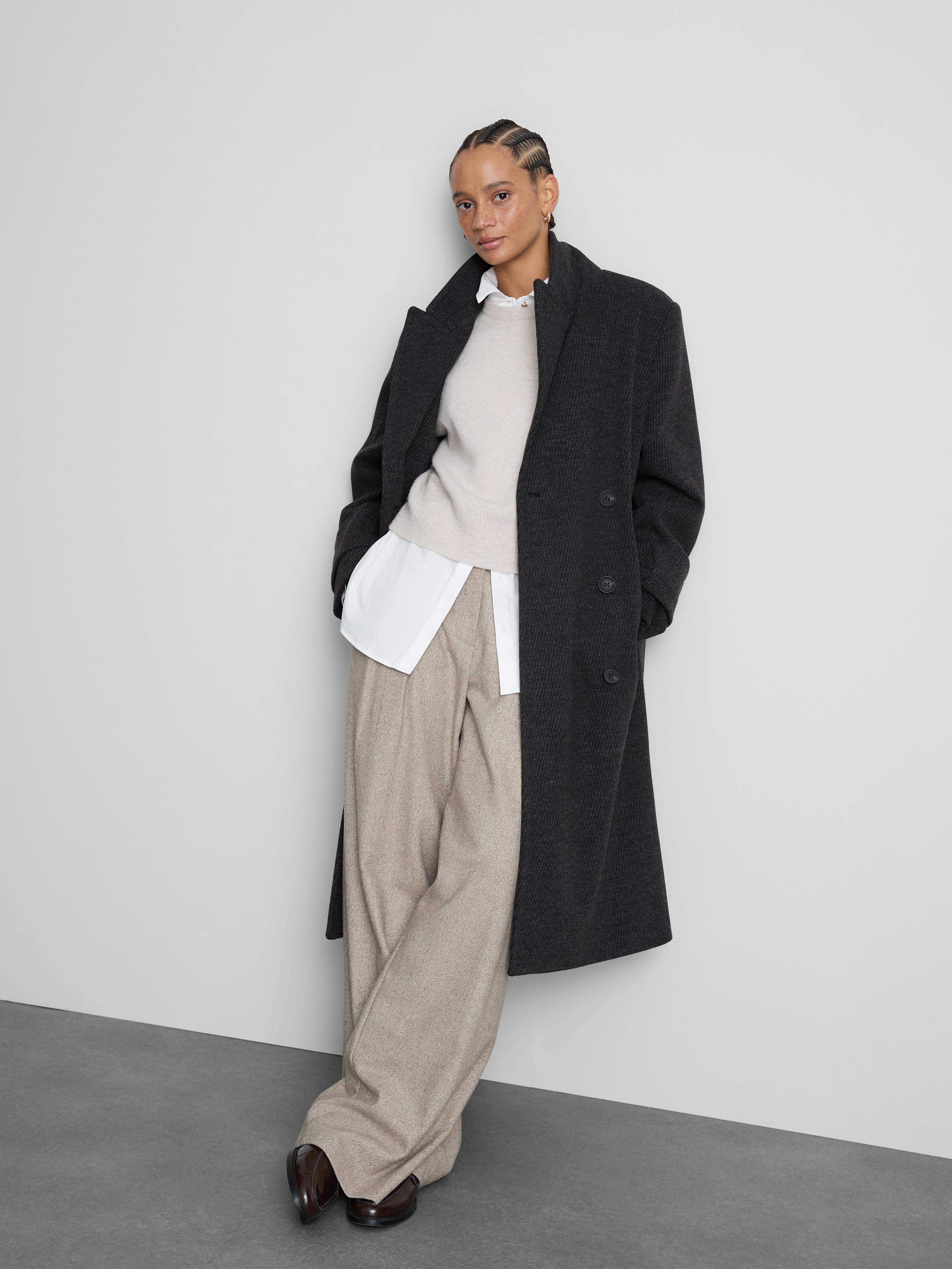 Longline Double Breasted Coat