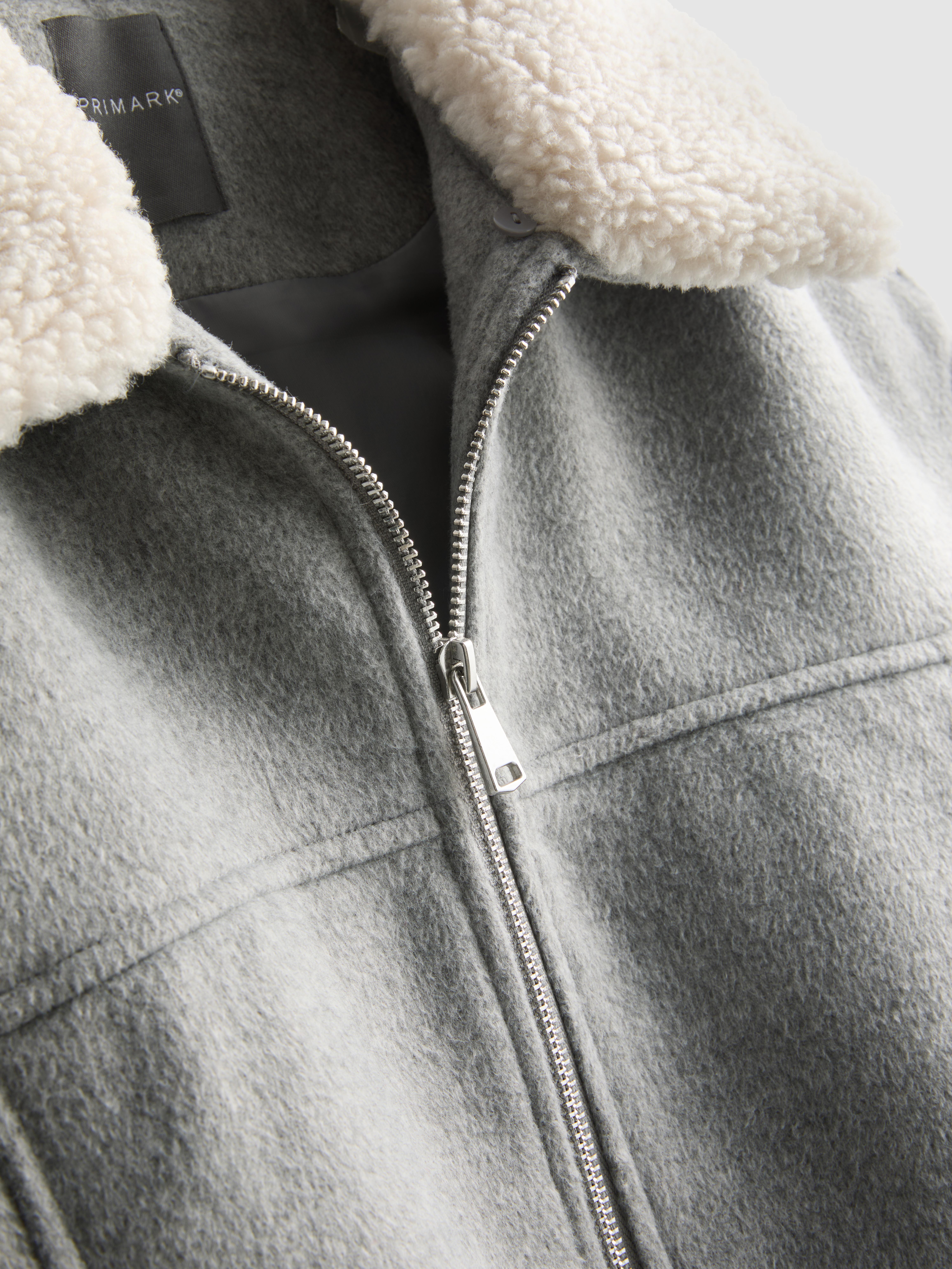Borg Collar Bomber Jacket