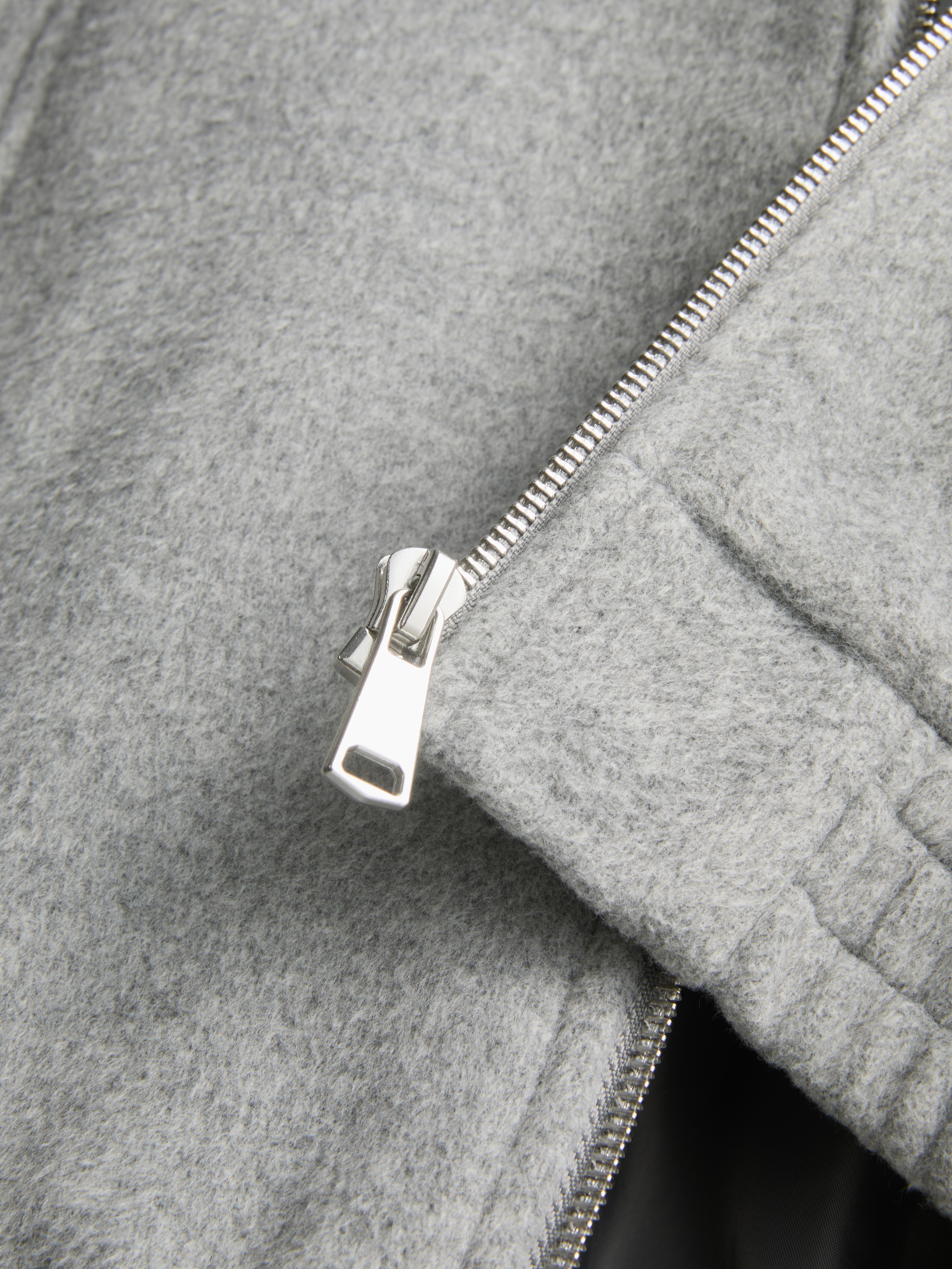 Borg Collar Bomber Jacket