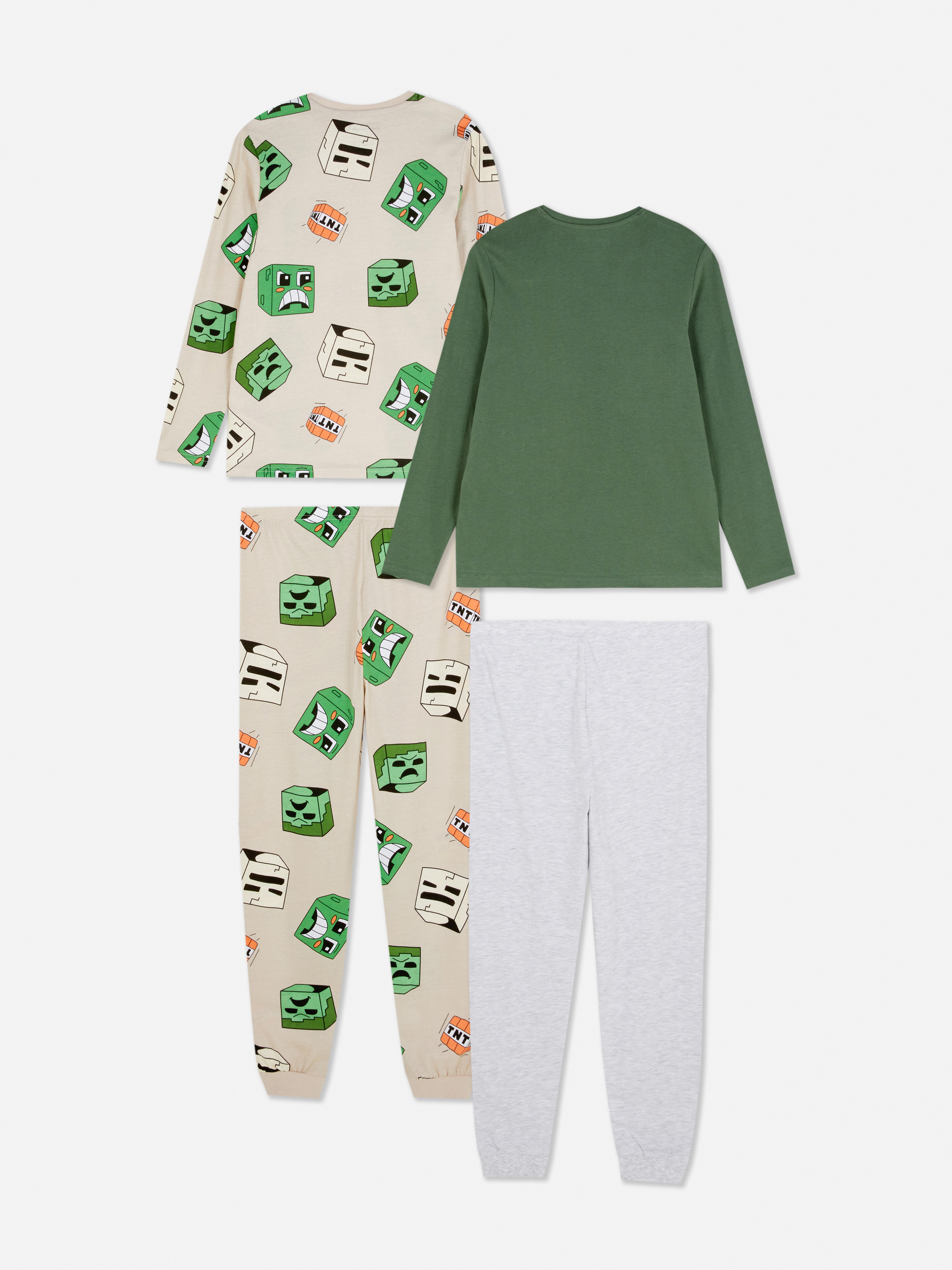 5-15yrs | 2pk Minecraft Long Pyjamas