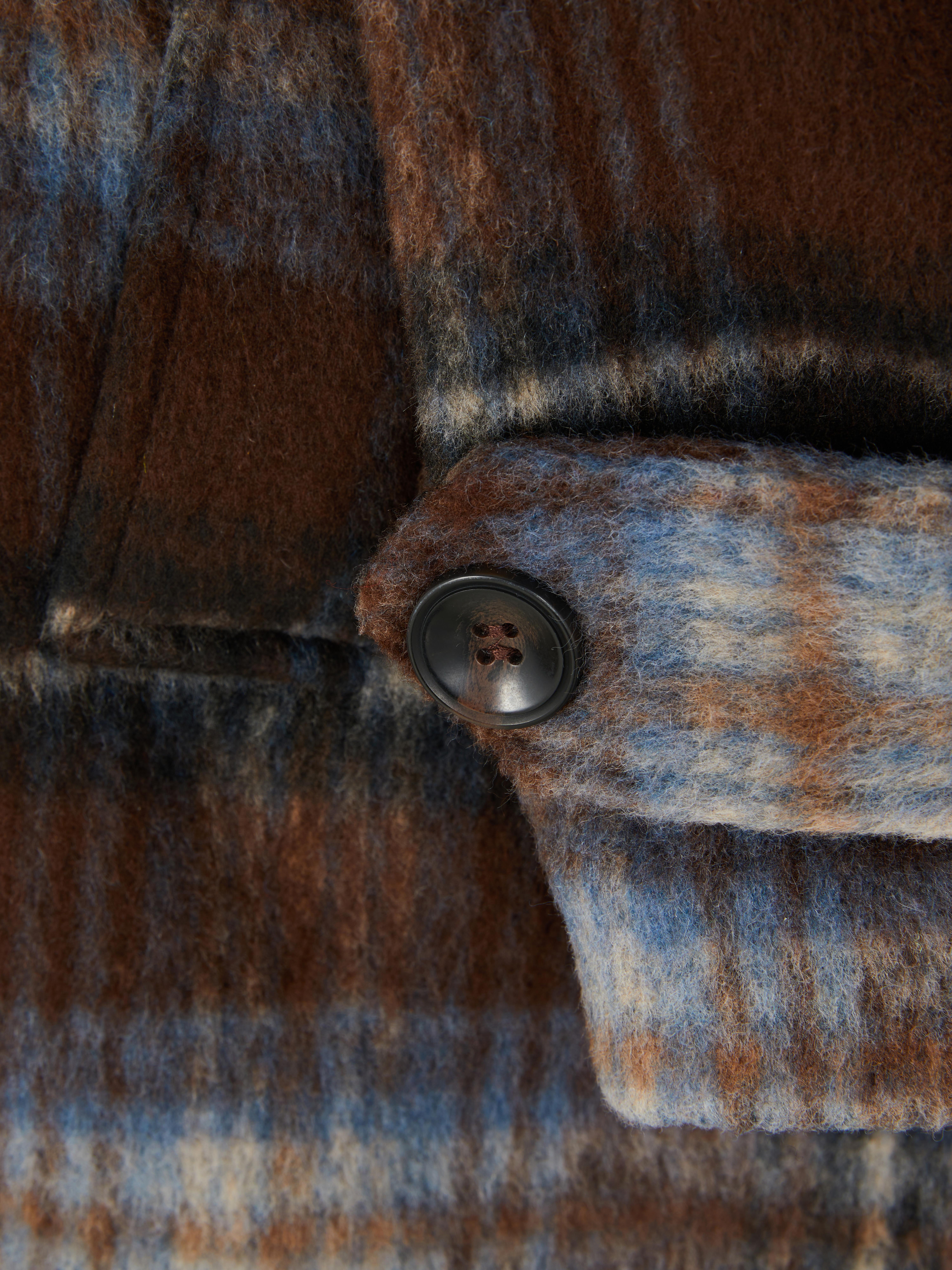 Plaid Pointed Collar Coat