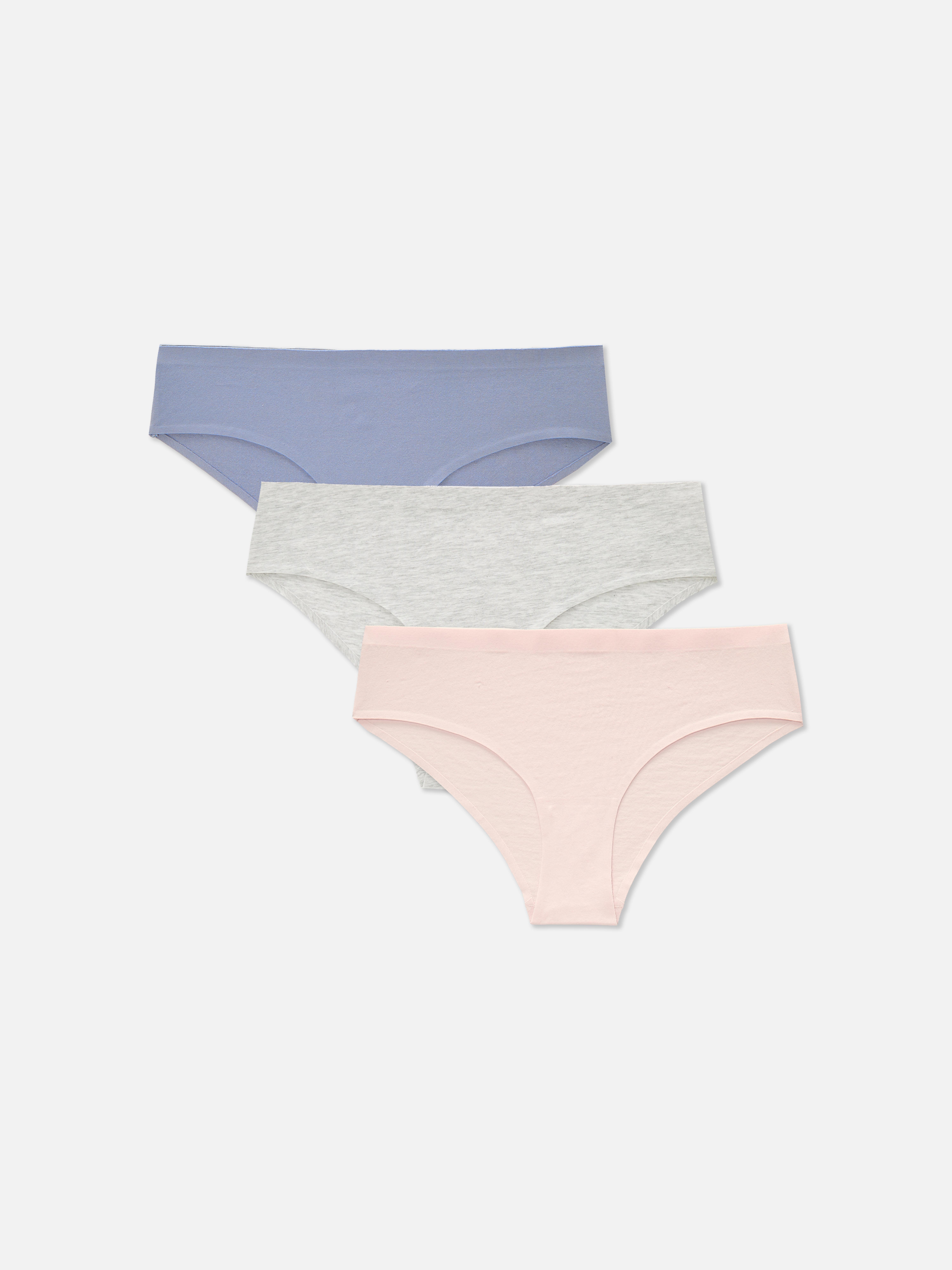 3pk Invisible Cotton Brazilian Briefs