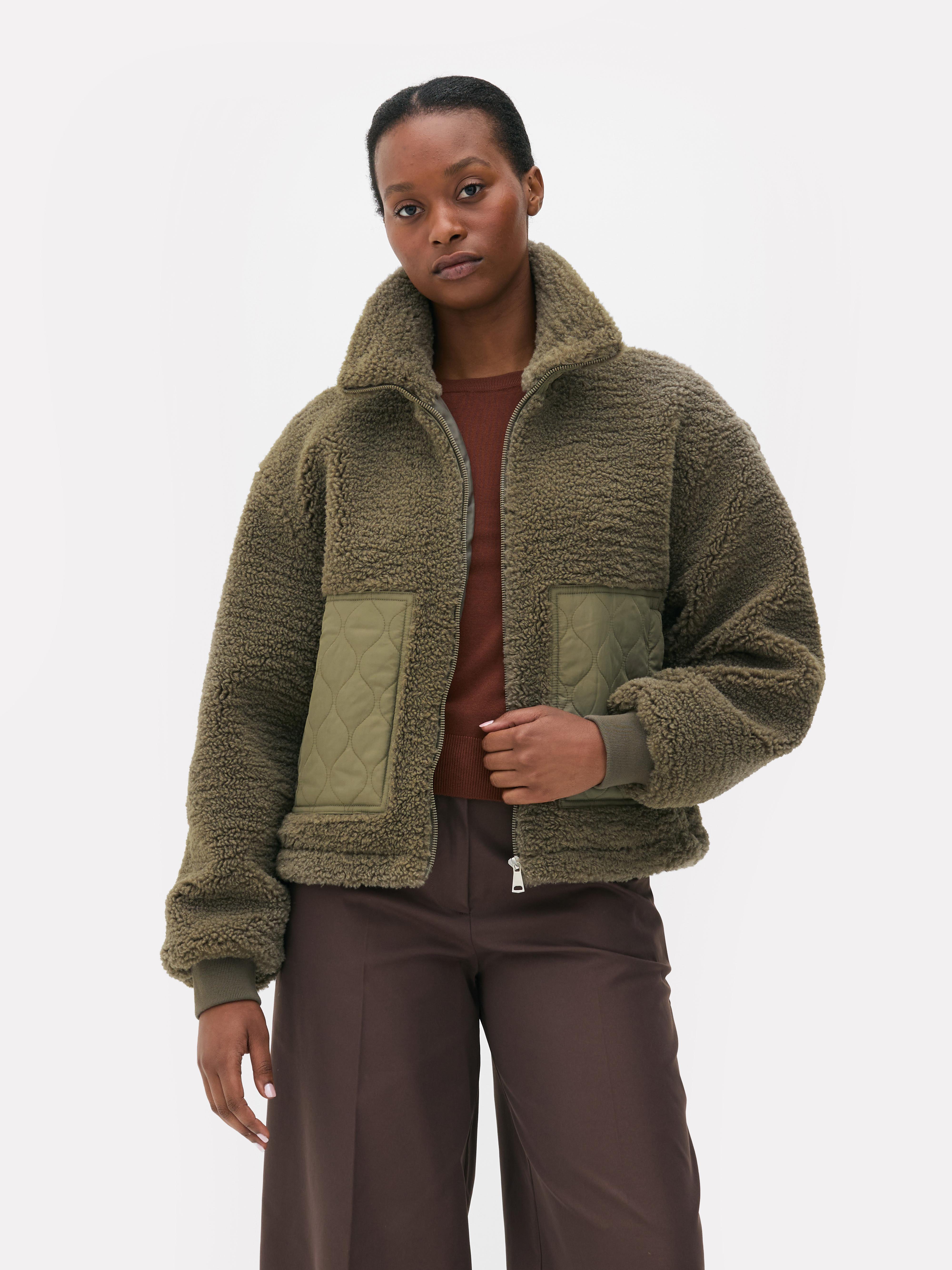 Veste polaire à poche contrastée