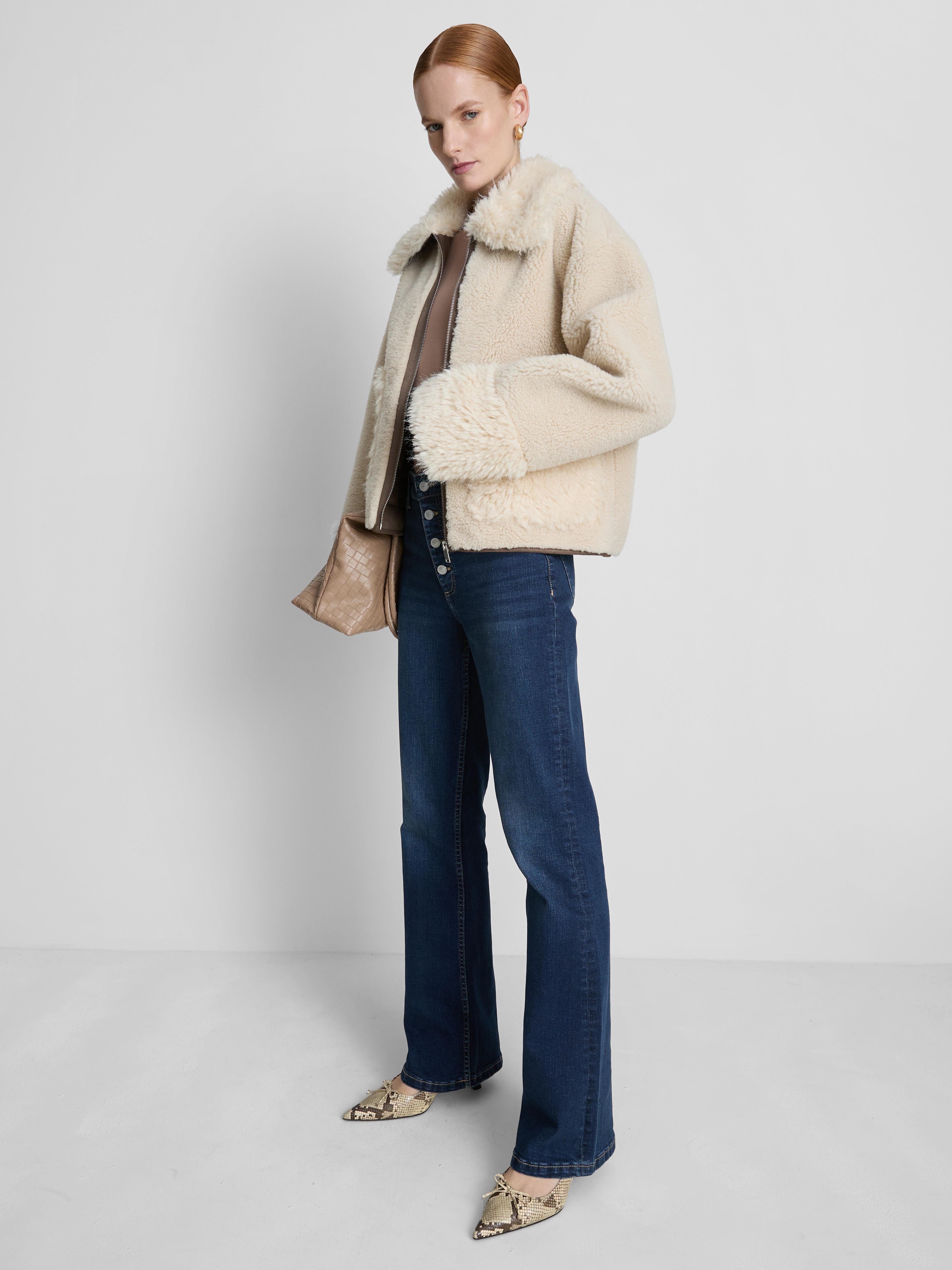 Paula Echevarría Teddy Aviator Jacket