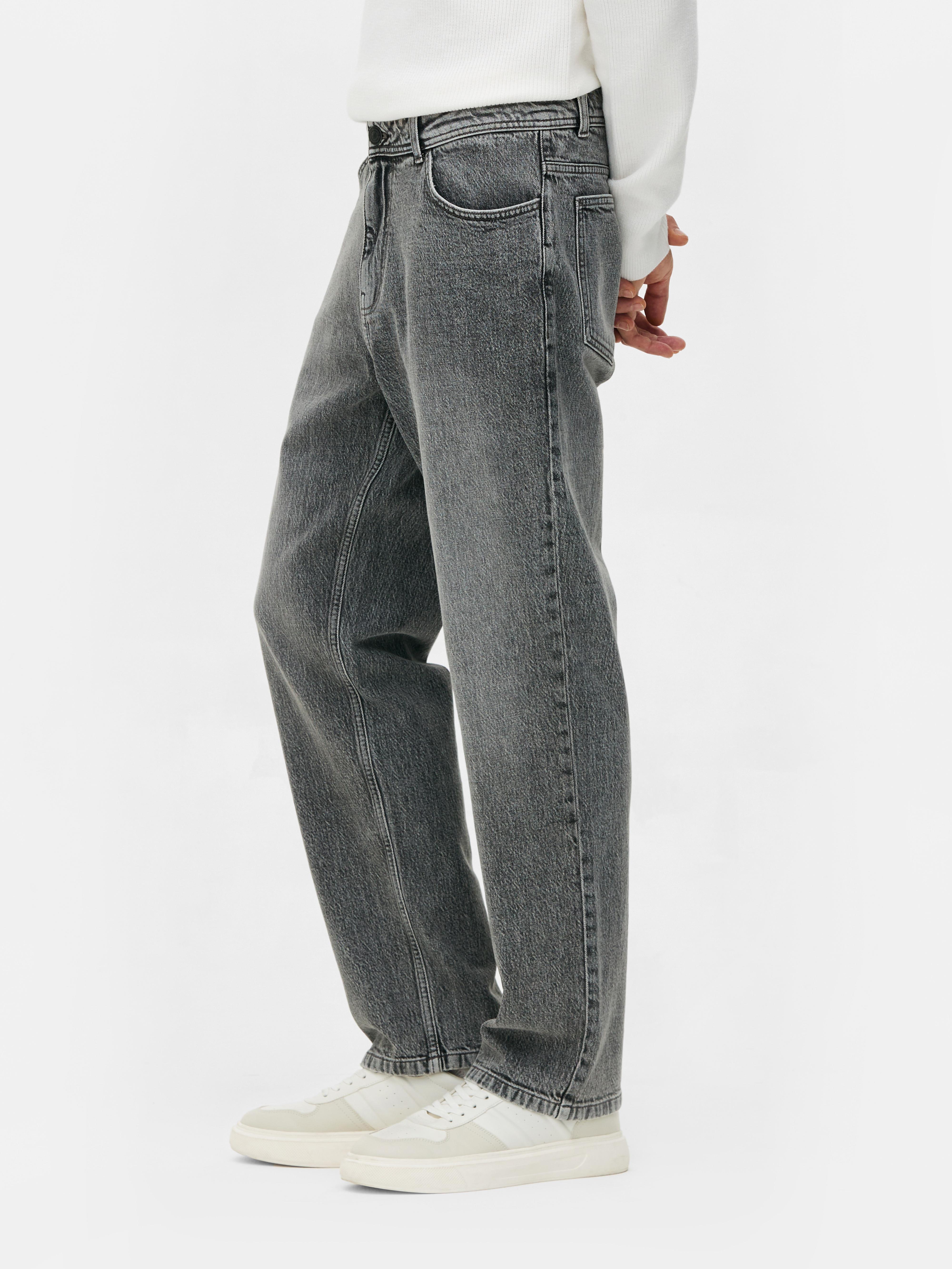 Jeans met halfhoge taille en rechte pijpen