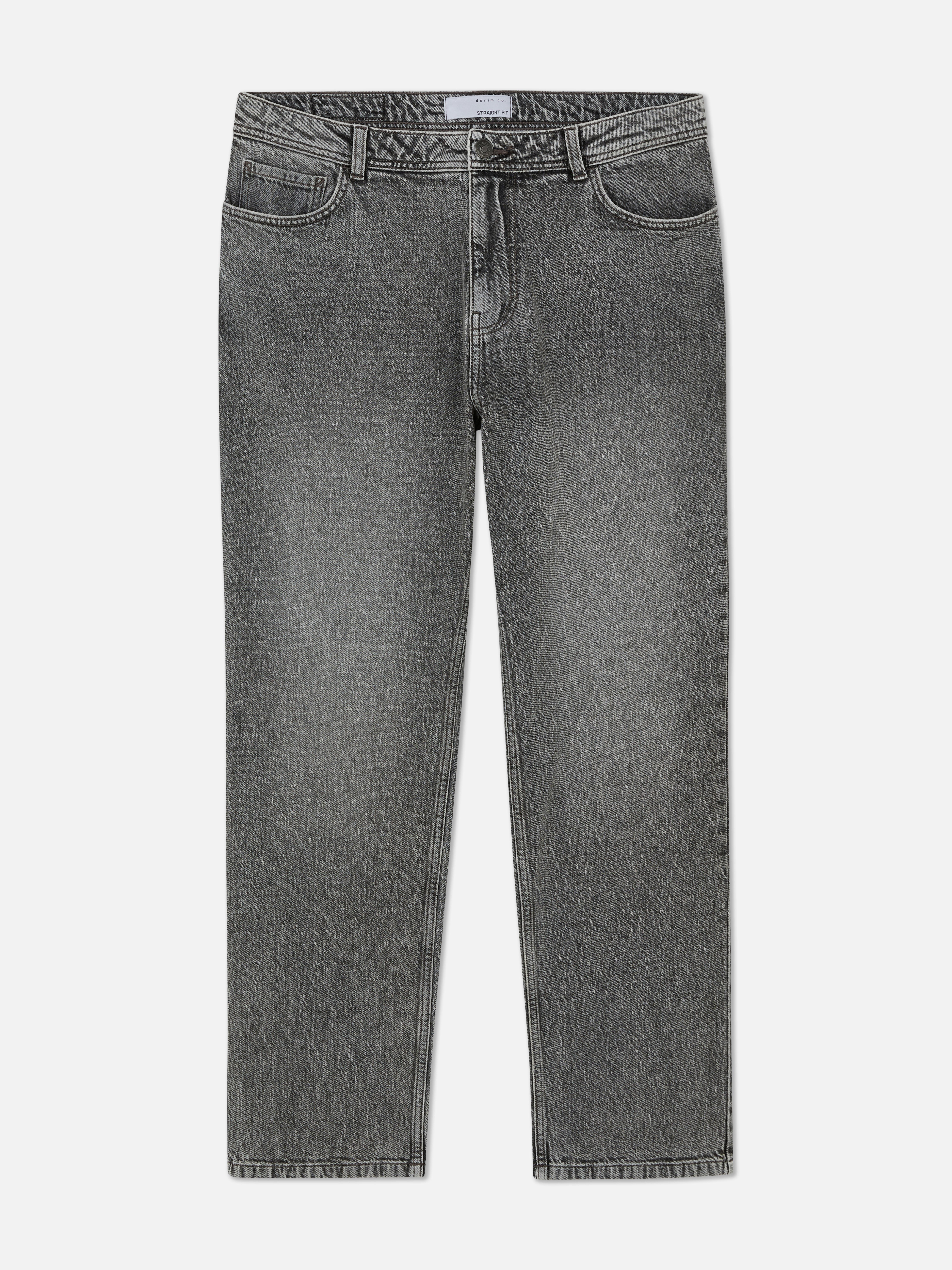 Jeans met halfhoge taille en rechte pijpen