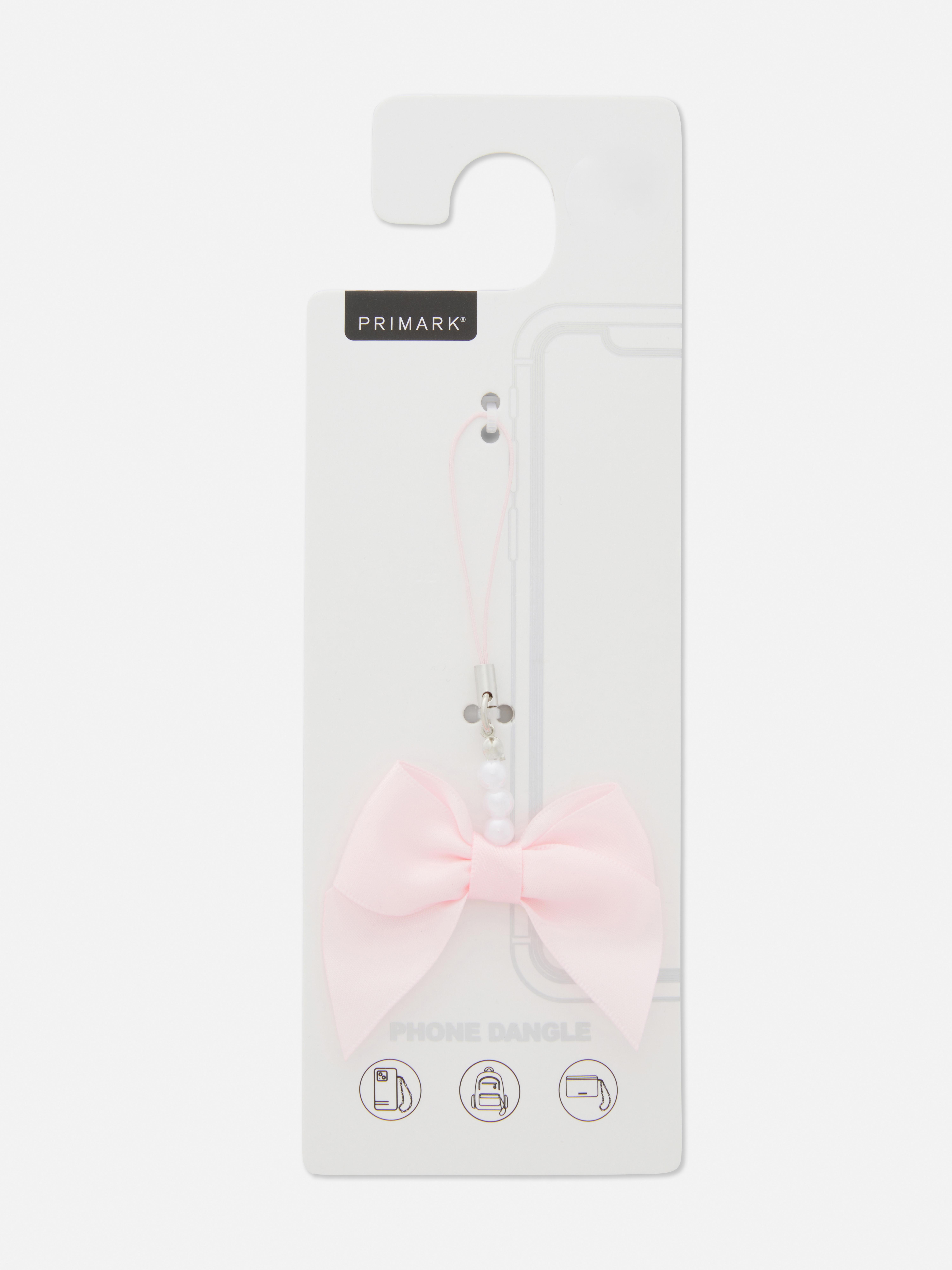 Bow And Pearl Phone Charm