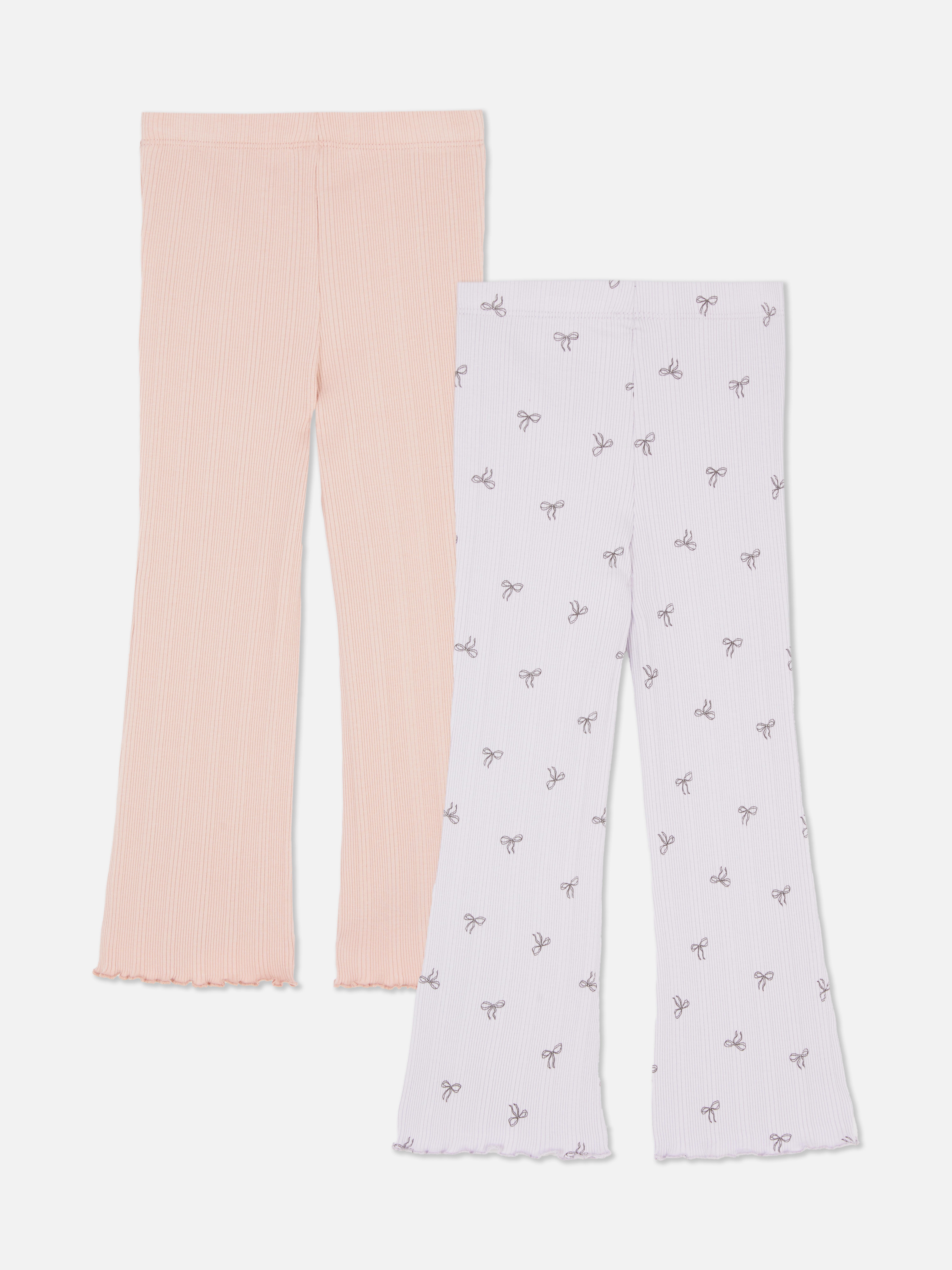 1,5-8 jr | Legging met geschulpte zoom, set van 2