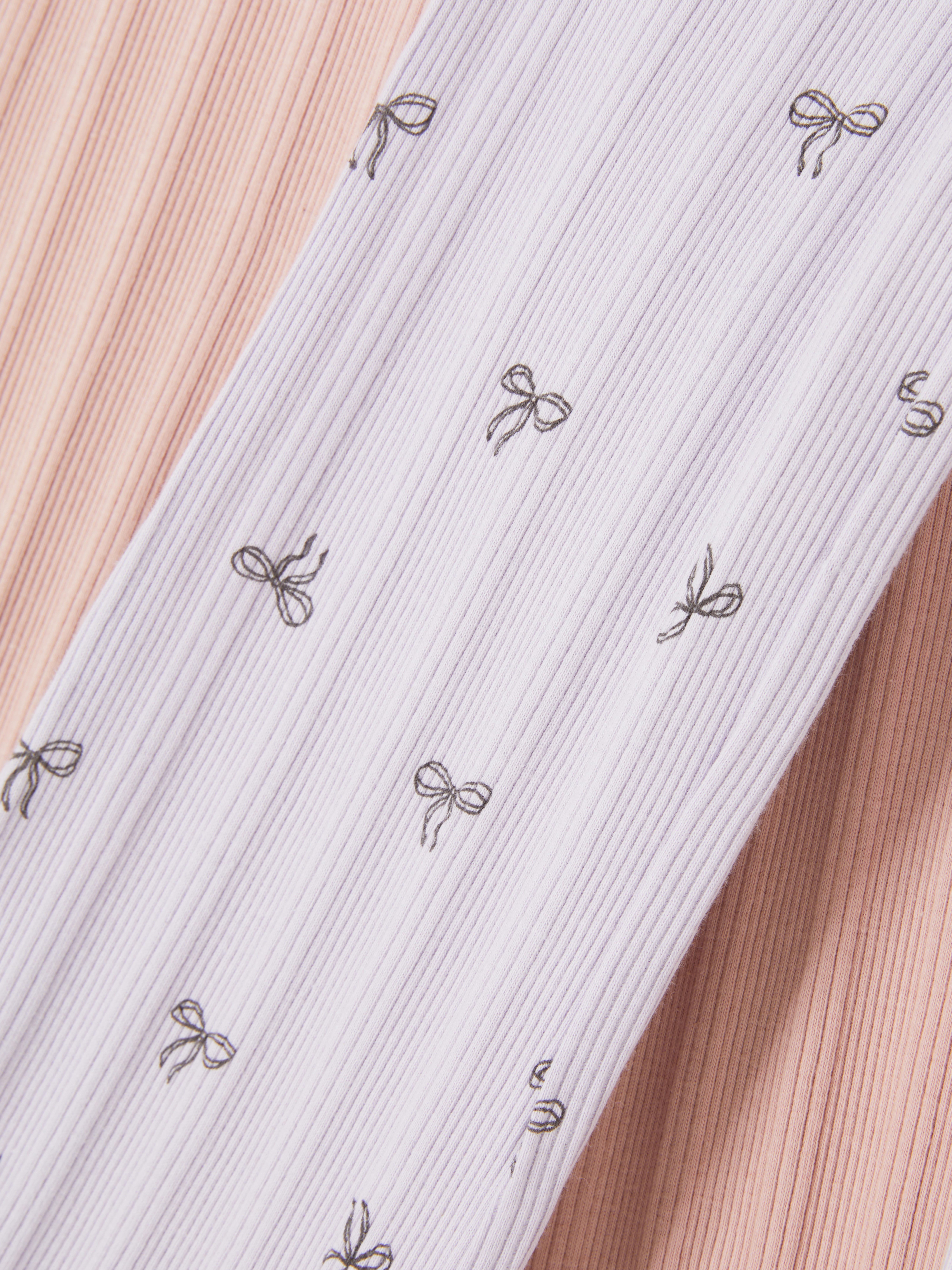 1,5-8 jr | Legging met geschulpte zoom, set van 2