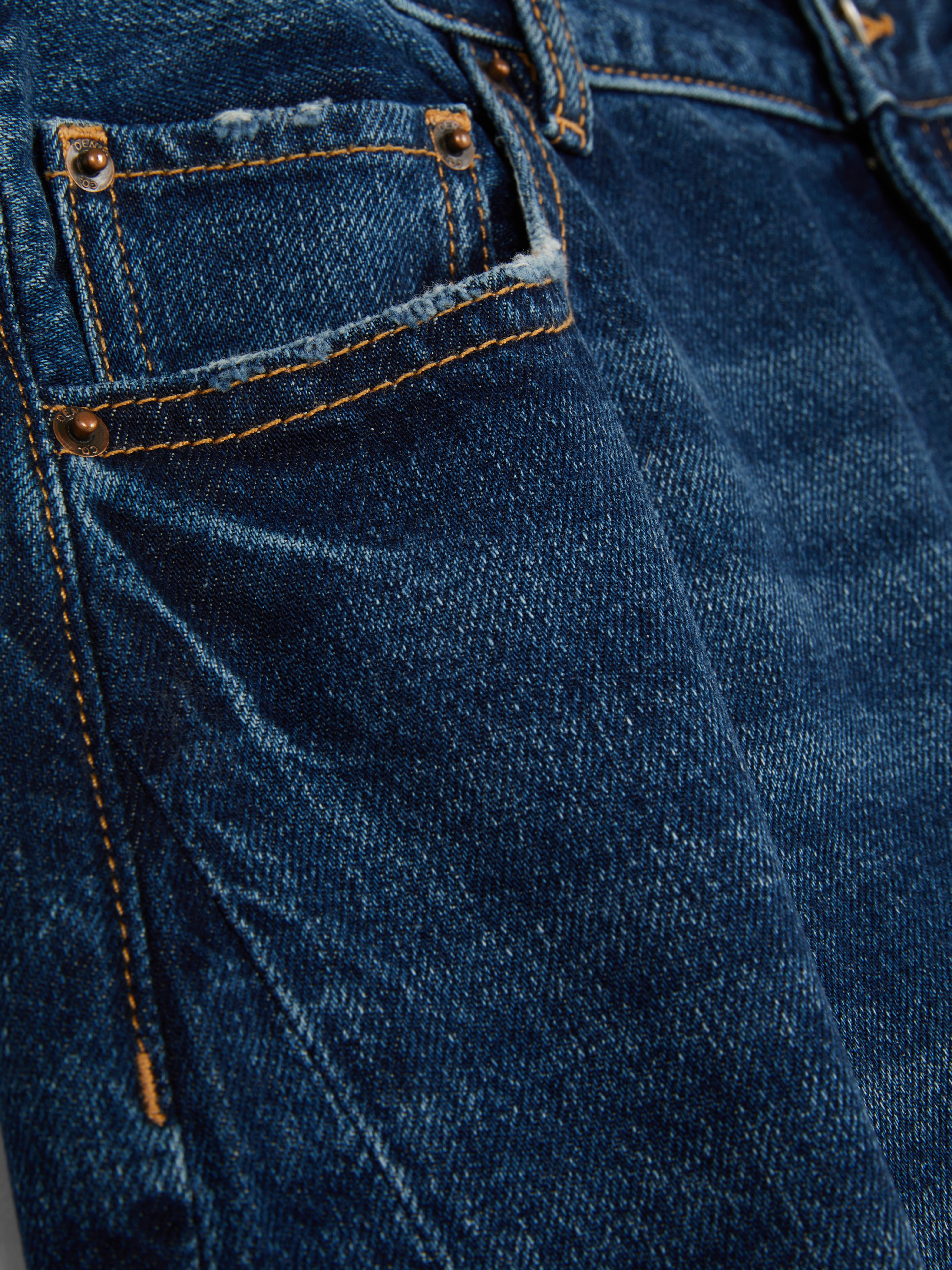 Mid-Rise Barrel Leg Jeans