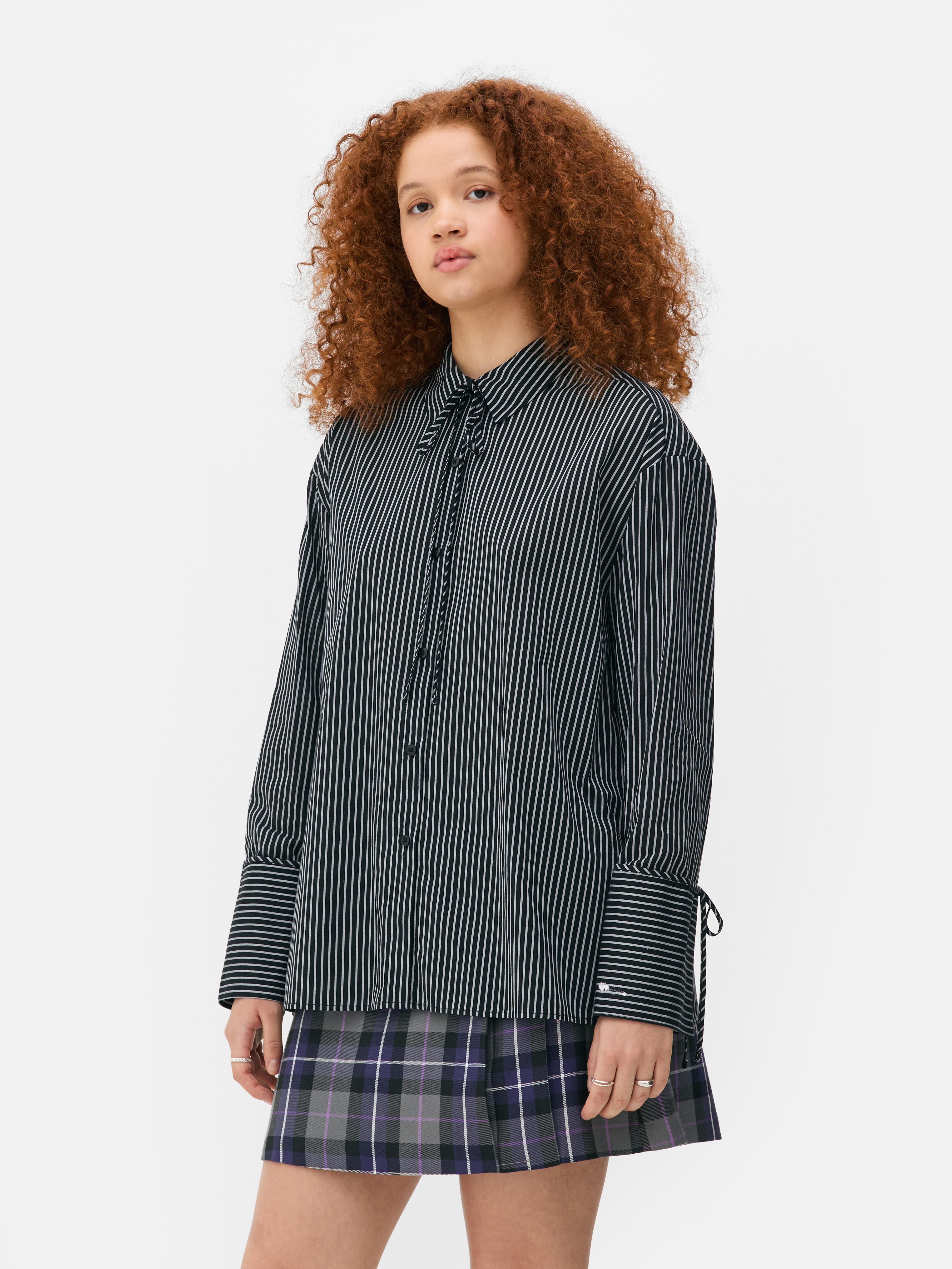 Camicia laccetto al collo Colleen Atwood X Mercoledì