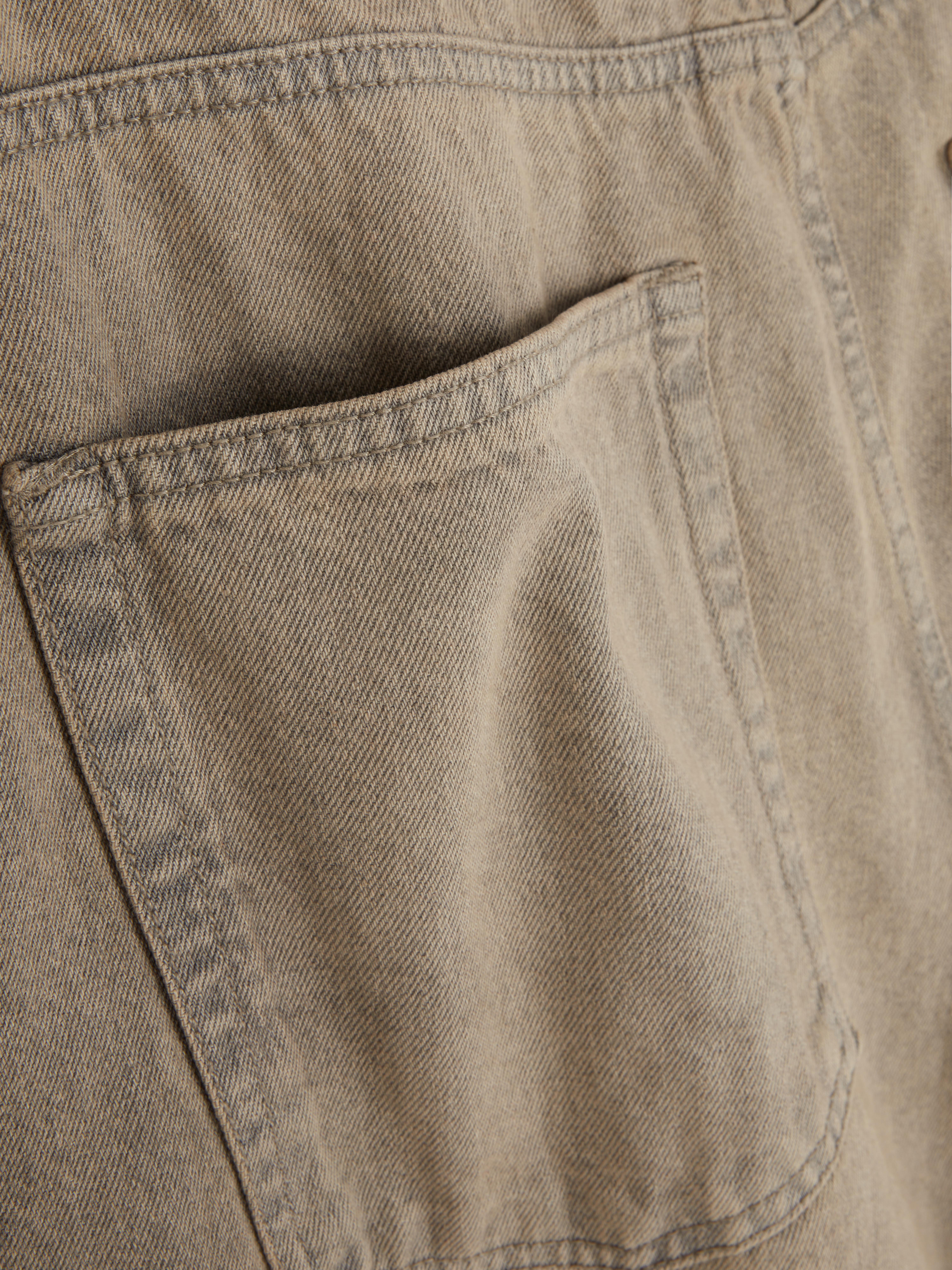Jean large taille mi-haute