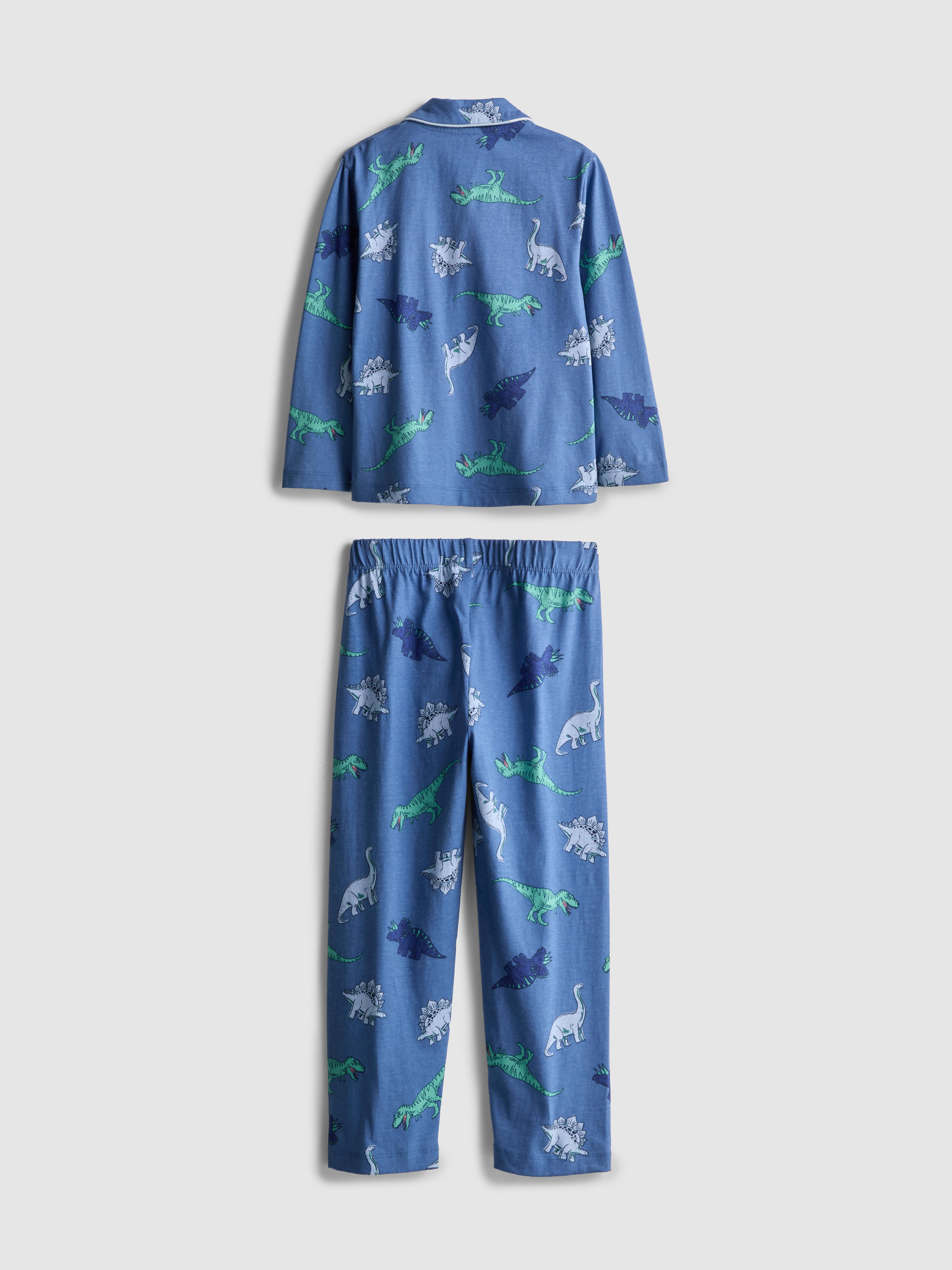 1.5-8yrs | Dinosaur Graphic Shirt Pyjamas