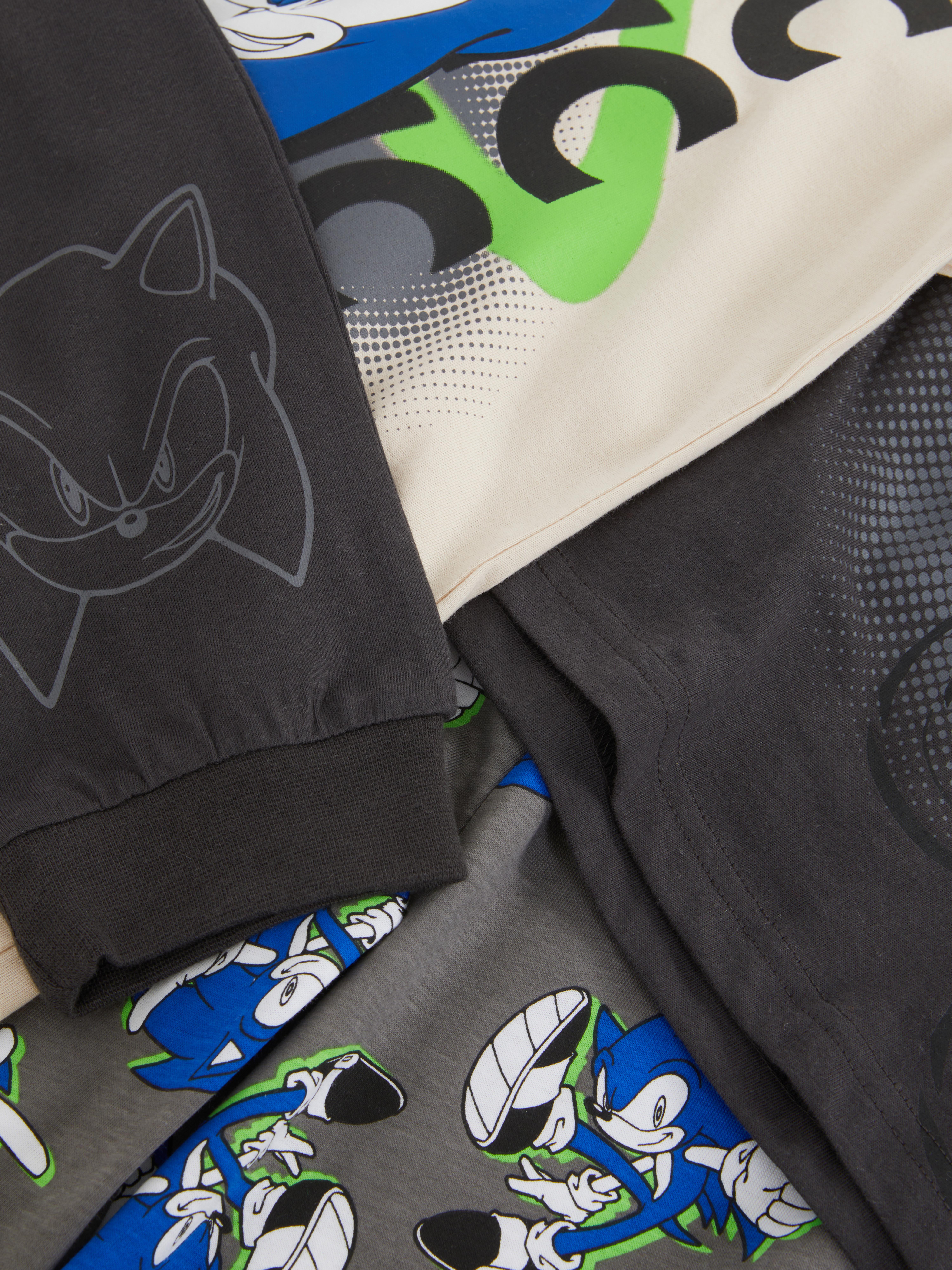 7-15 años | Pack de 2 pijamas de Sonic, el erizo