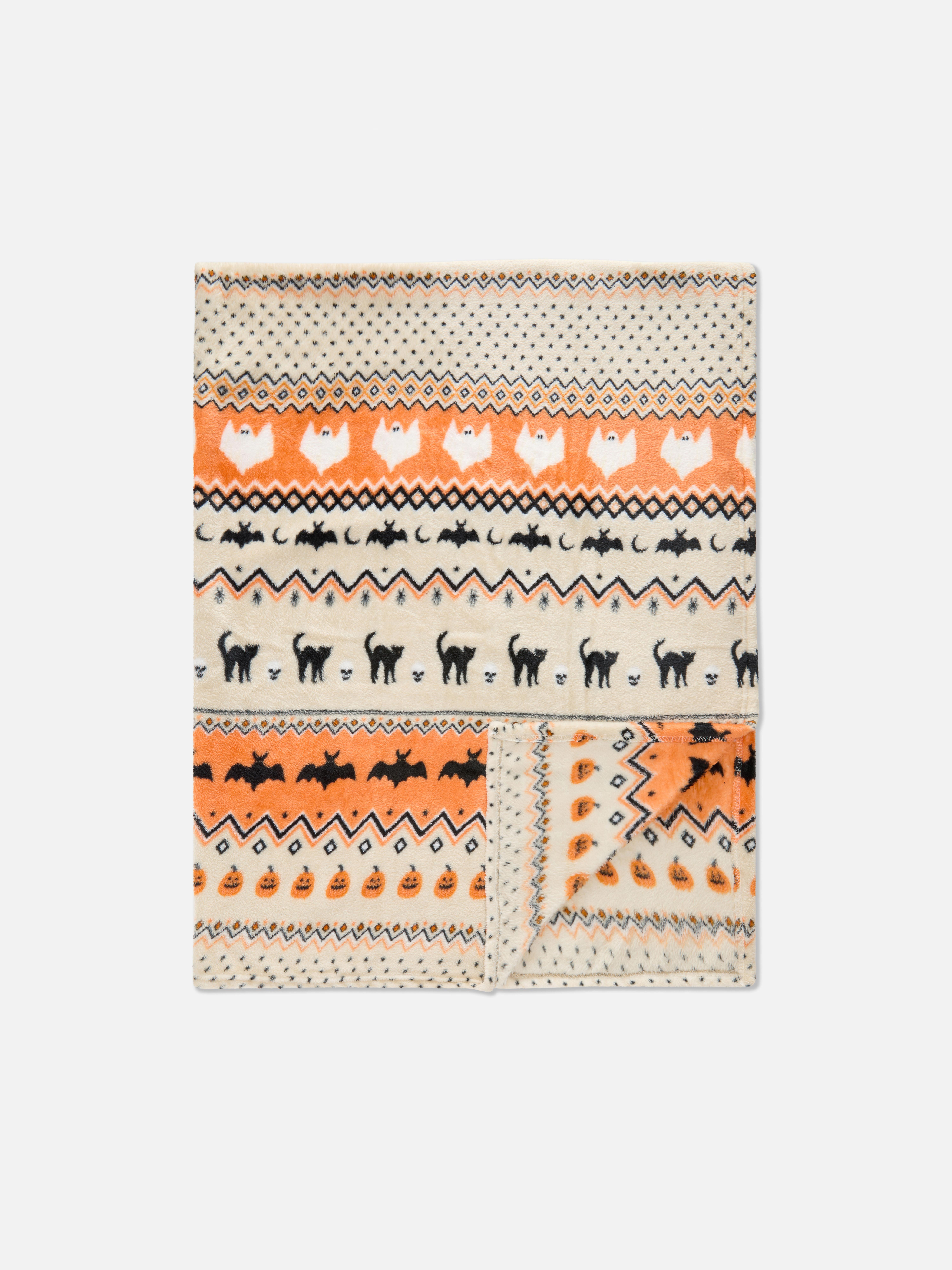 Halloween Fair Isle Throw