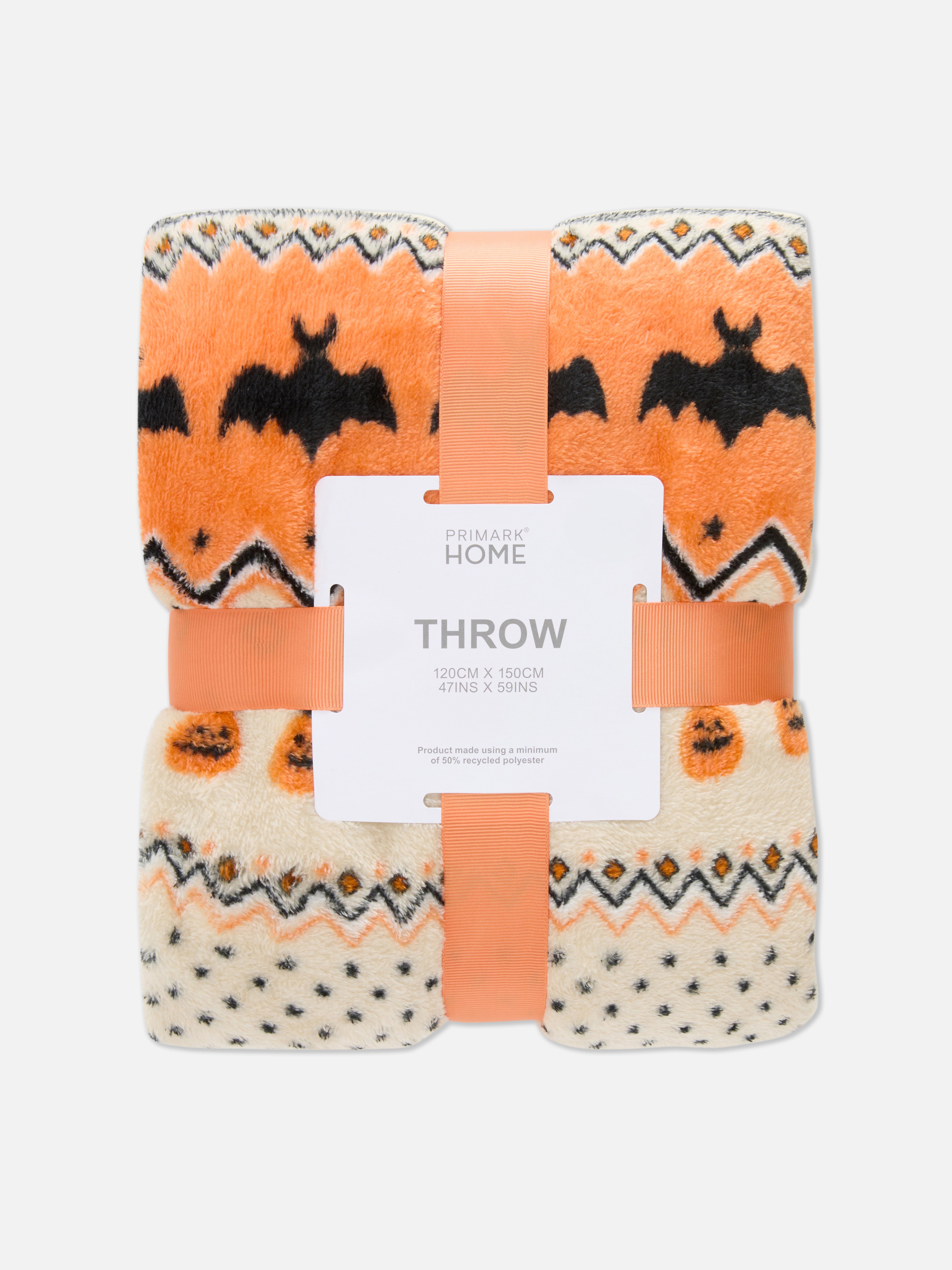Halloween Fair Isle Throw